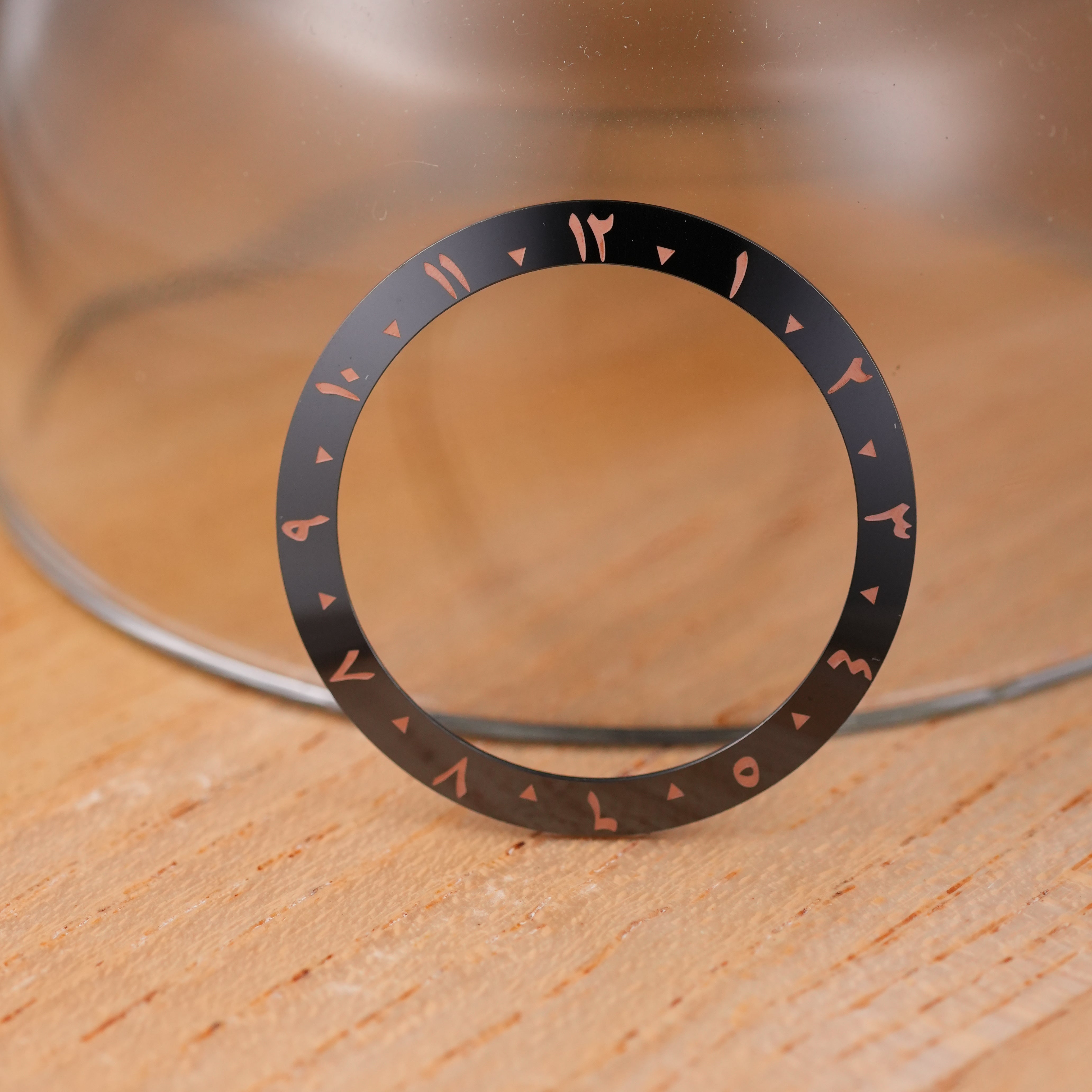 SKX007/SRPD Arabic: Black in Rose Gold Markers