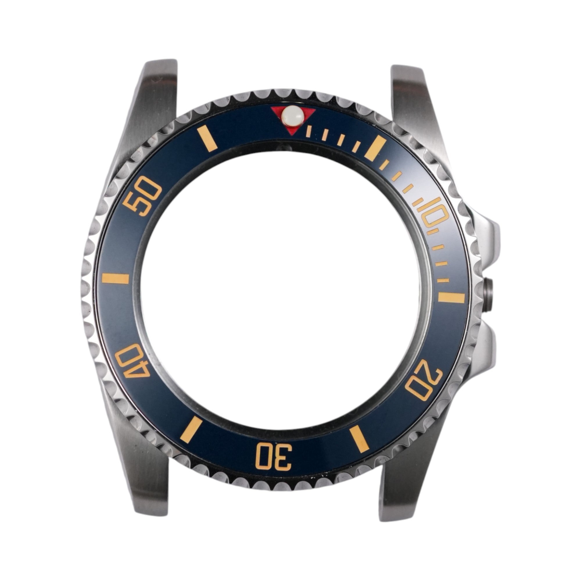 SKX007/SRPD Sub: Aegean in Yellow Gold Markers (Red Pip)