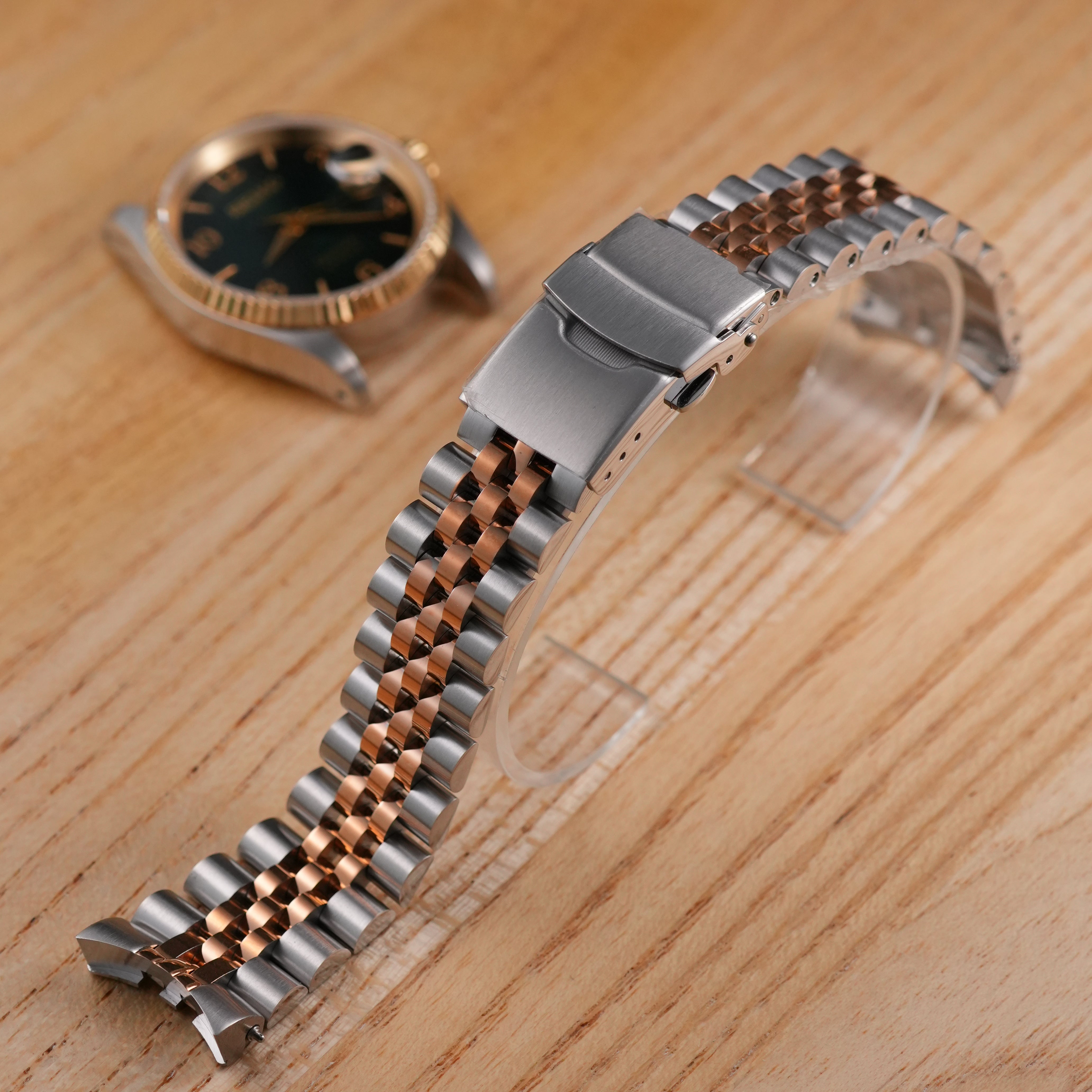 36/40MM: Two-Tone Rose Gold Jubilee Bracelet