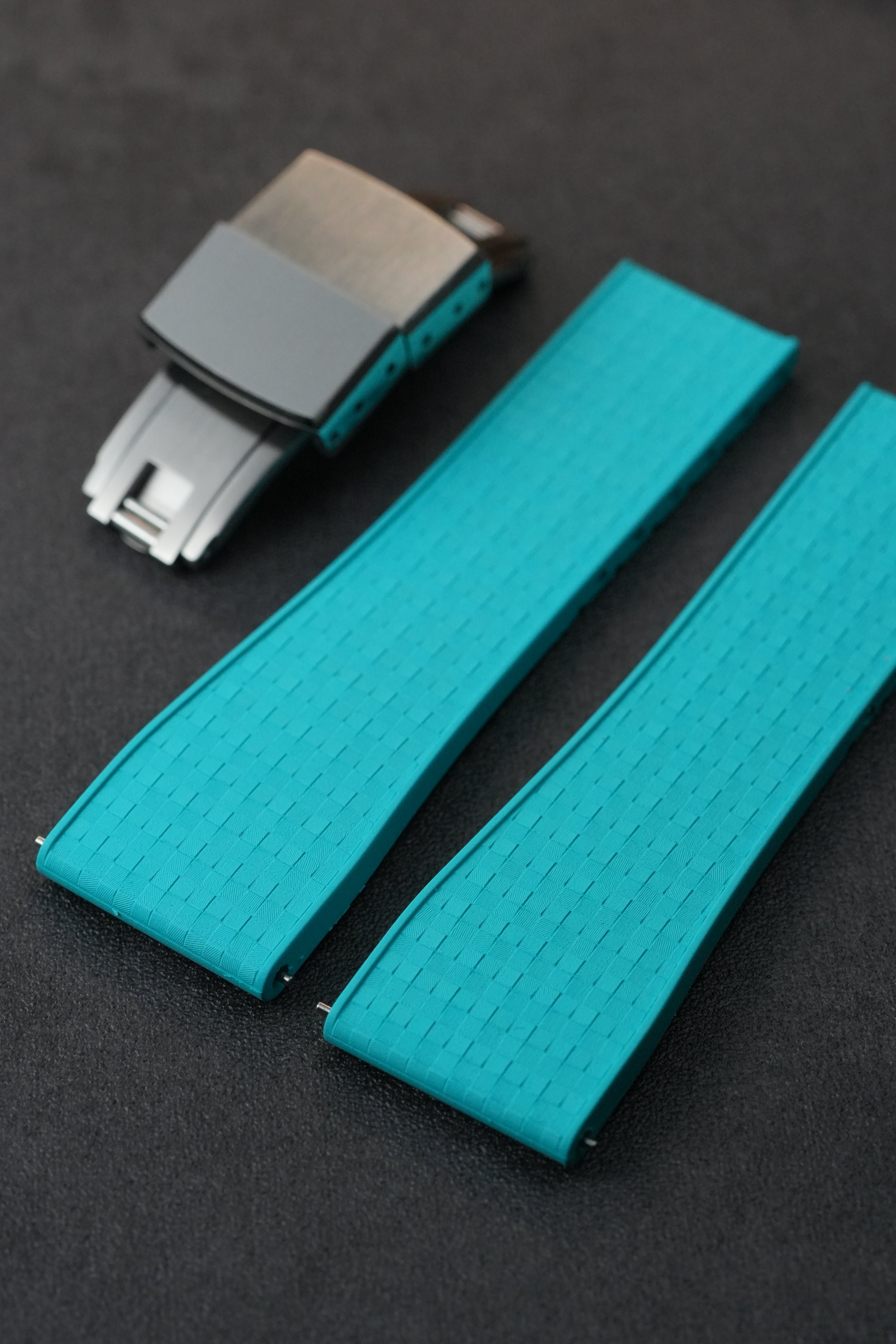 Turquoise Mosaic: CTS Rubber Strap