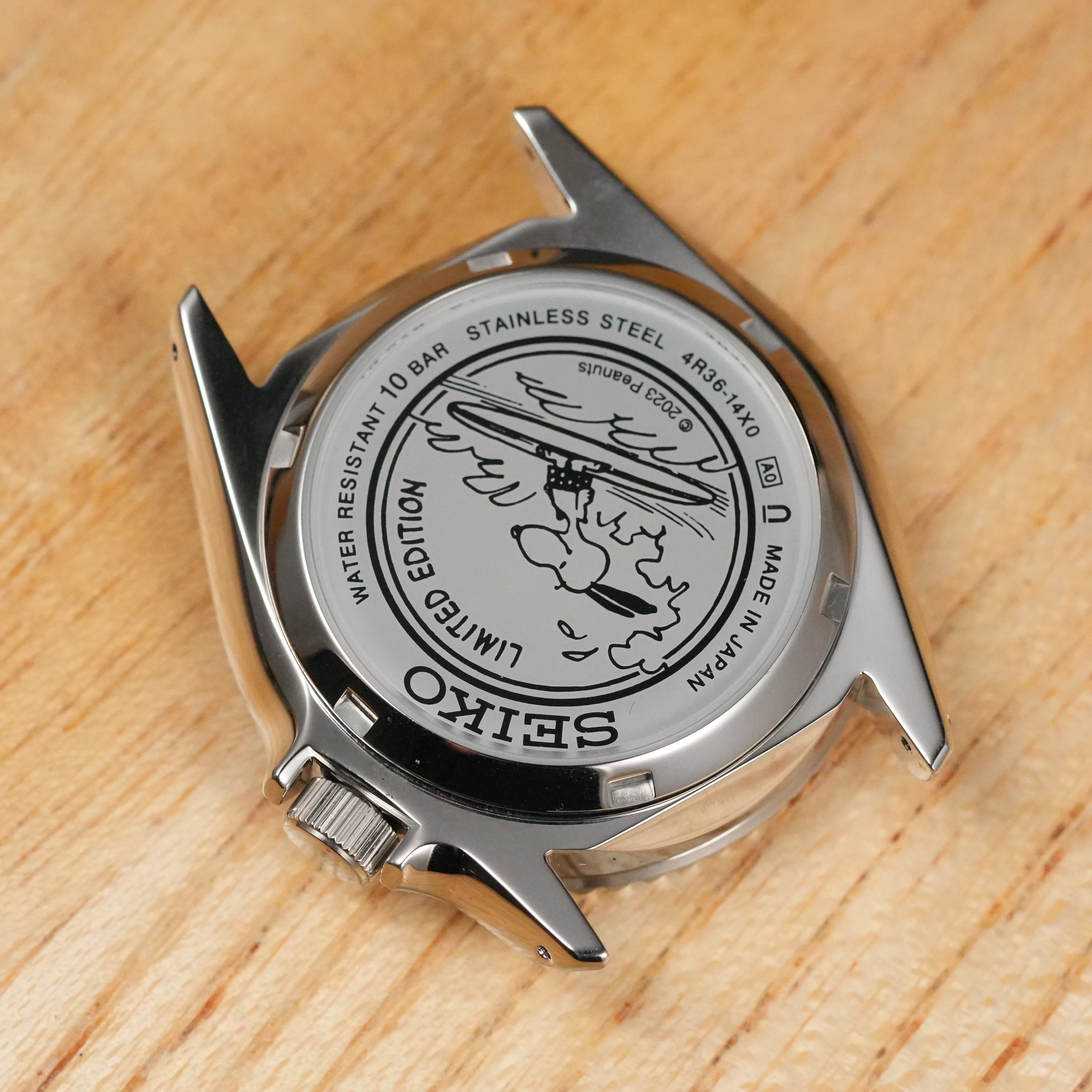 Seiko SRPK25: '5KX' Snoopy OEM Case