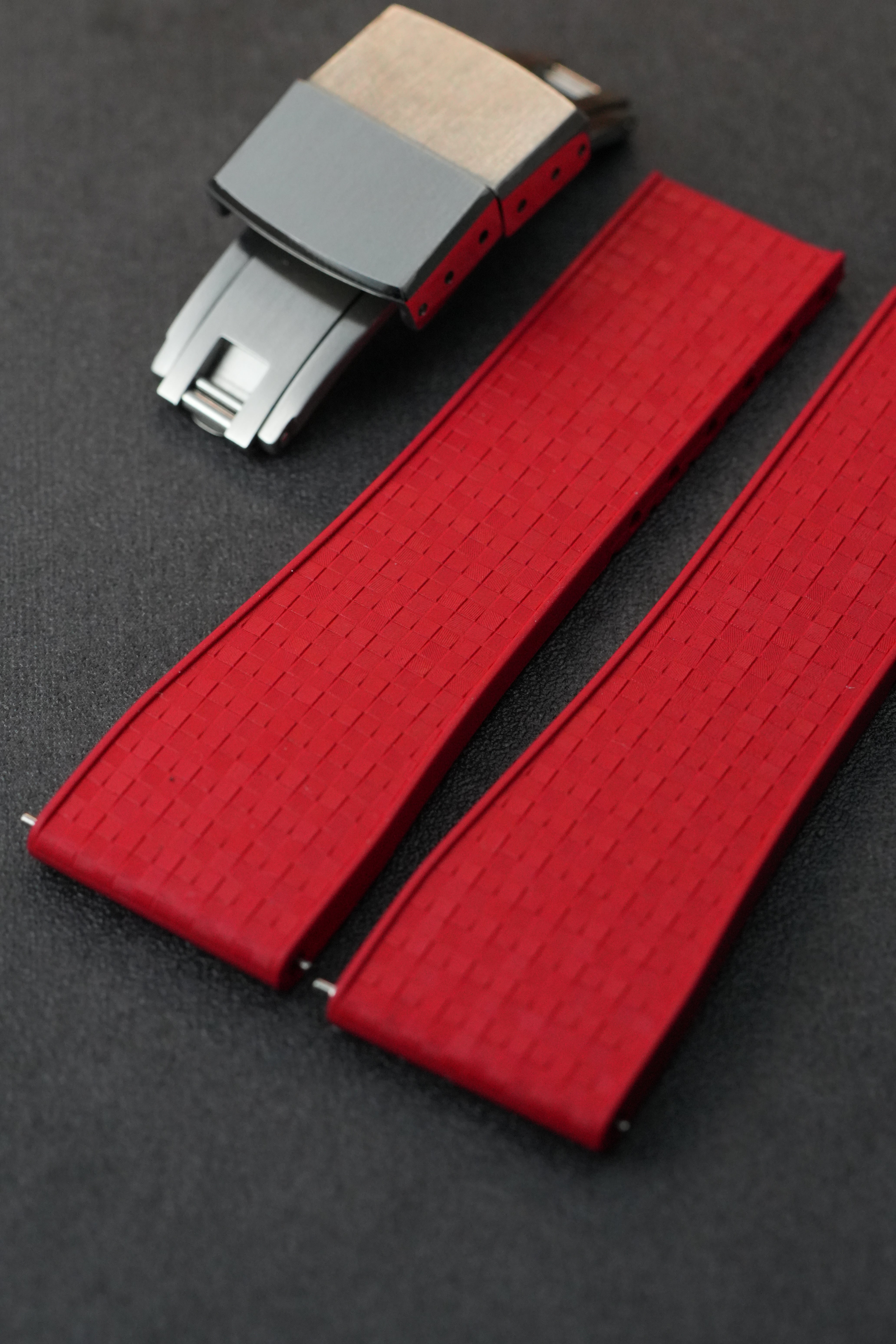 Red Mosaic: CTS Rubber Strap