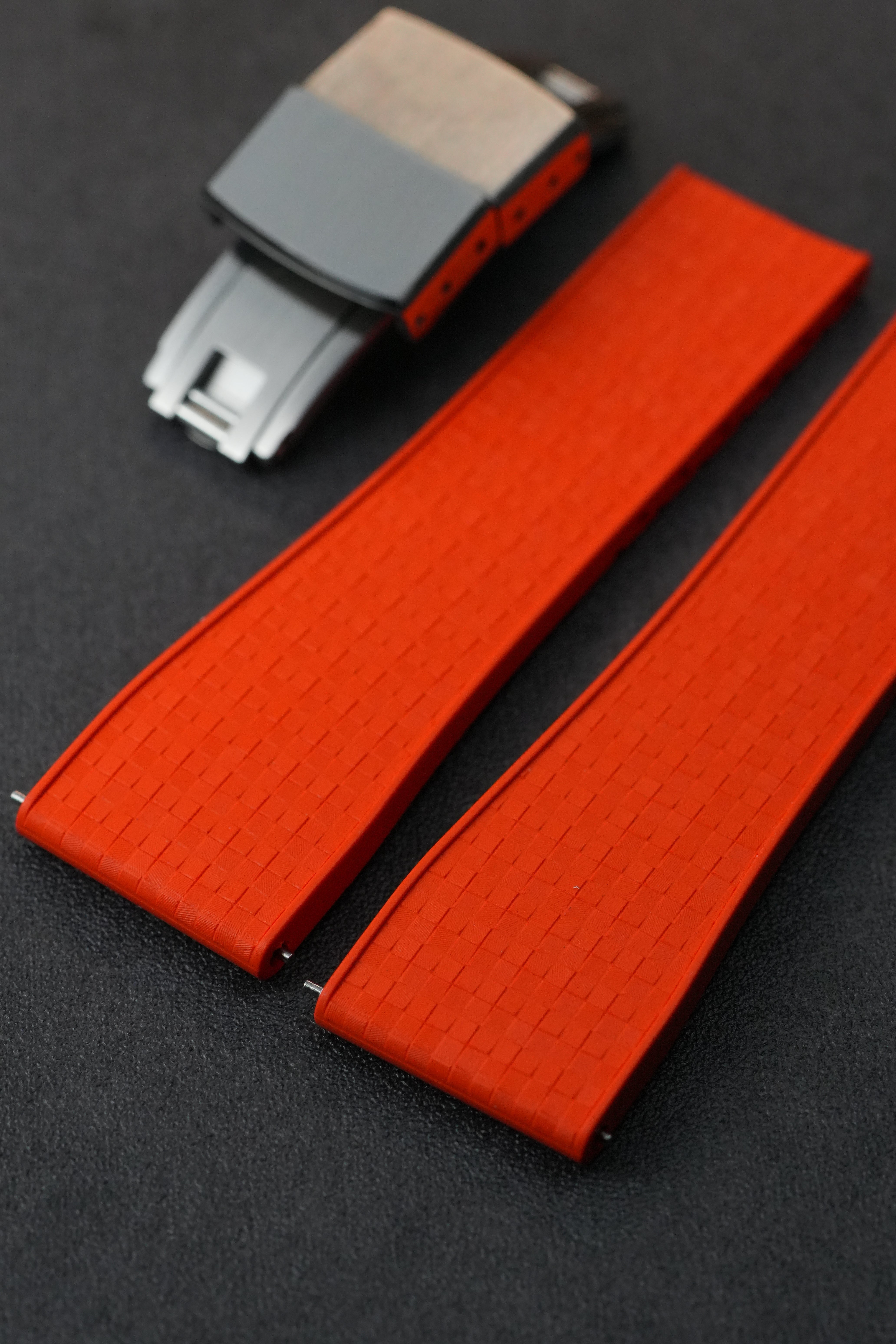 Orange Mosaic: CTS Rubber Strap