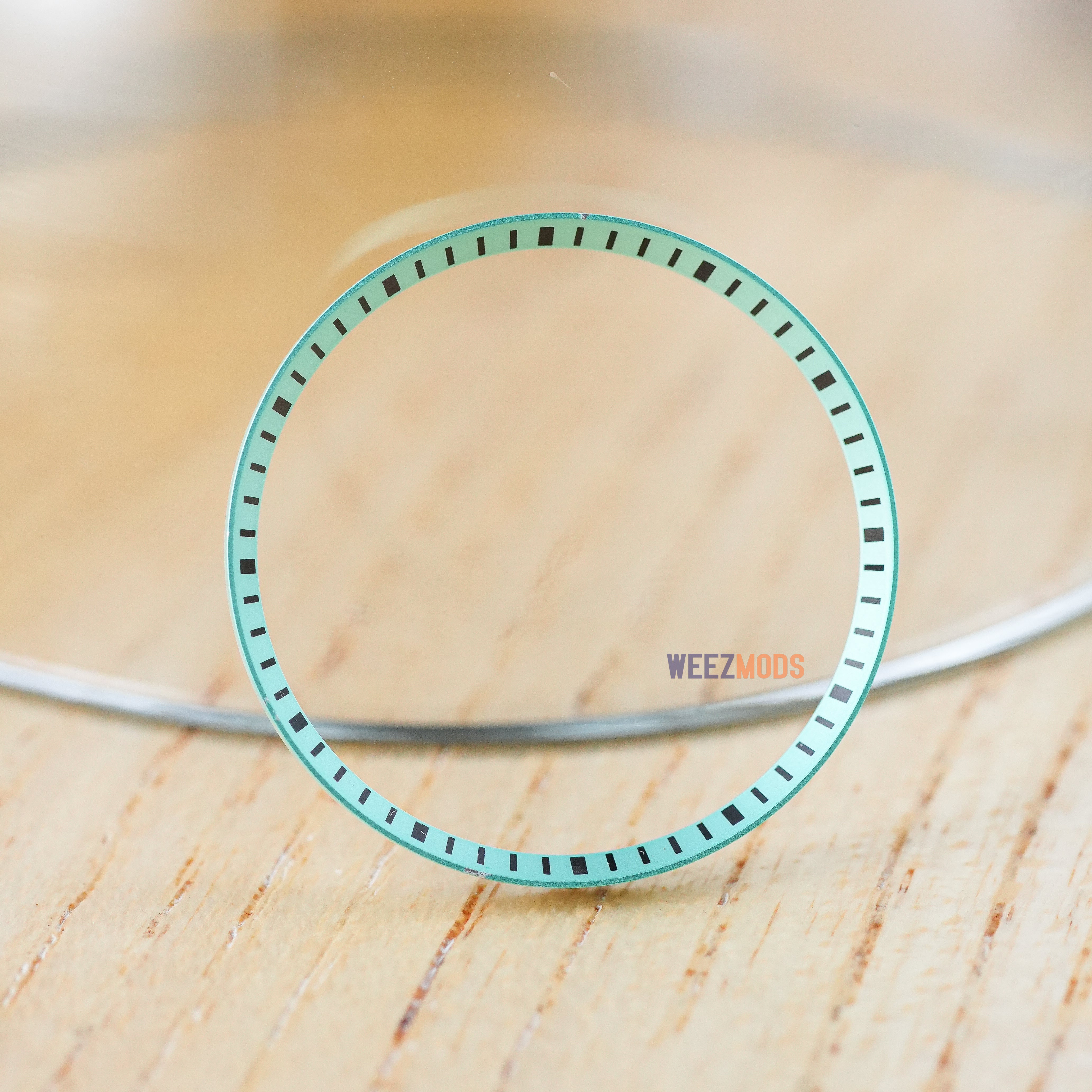 SKX007/SRPD Chapter Ring: Frosted Mint with Black Markers