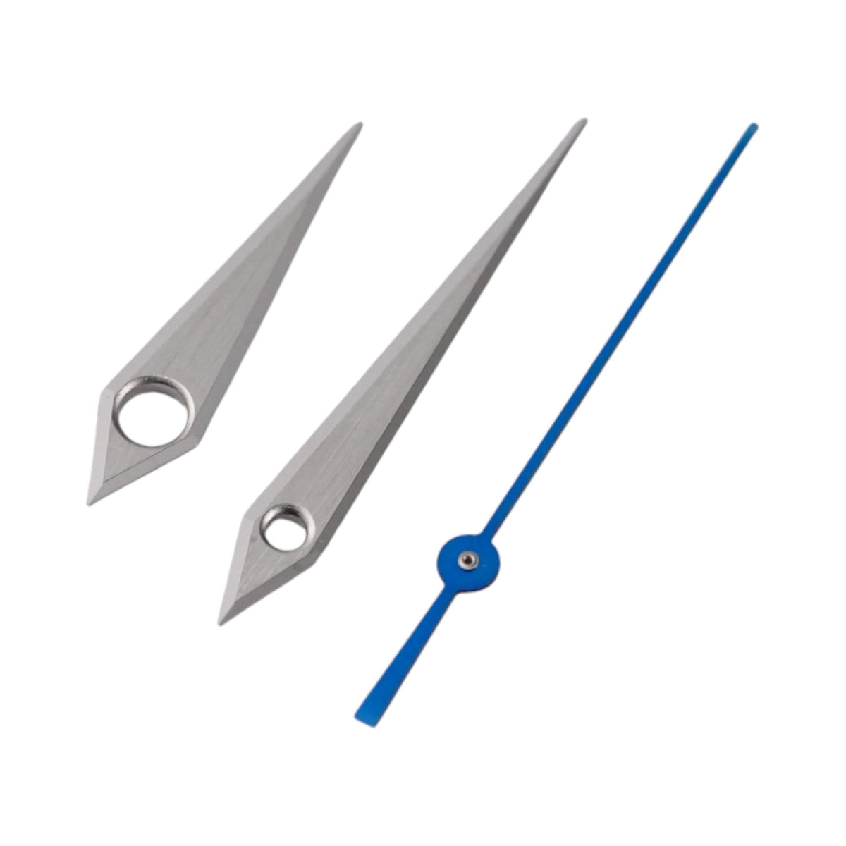 GS Blue: Brushed Silver Hands