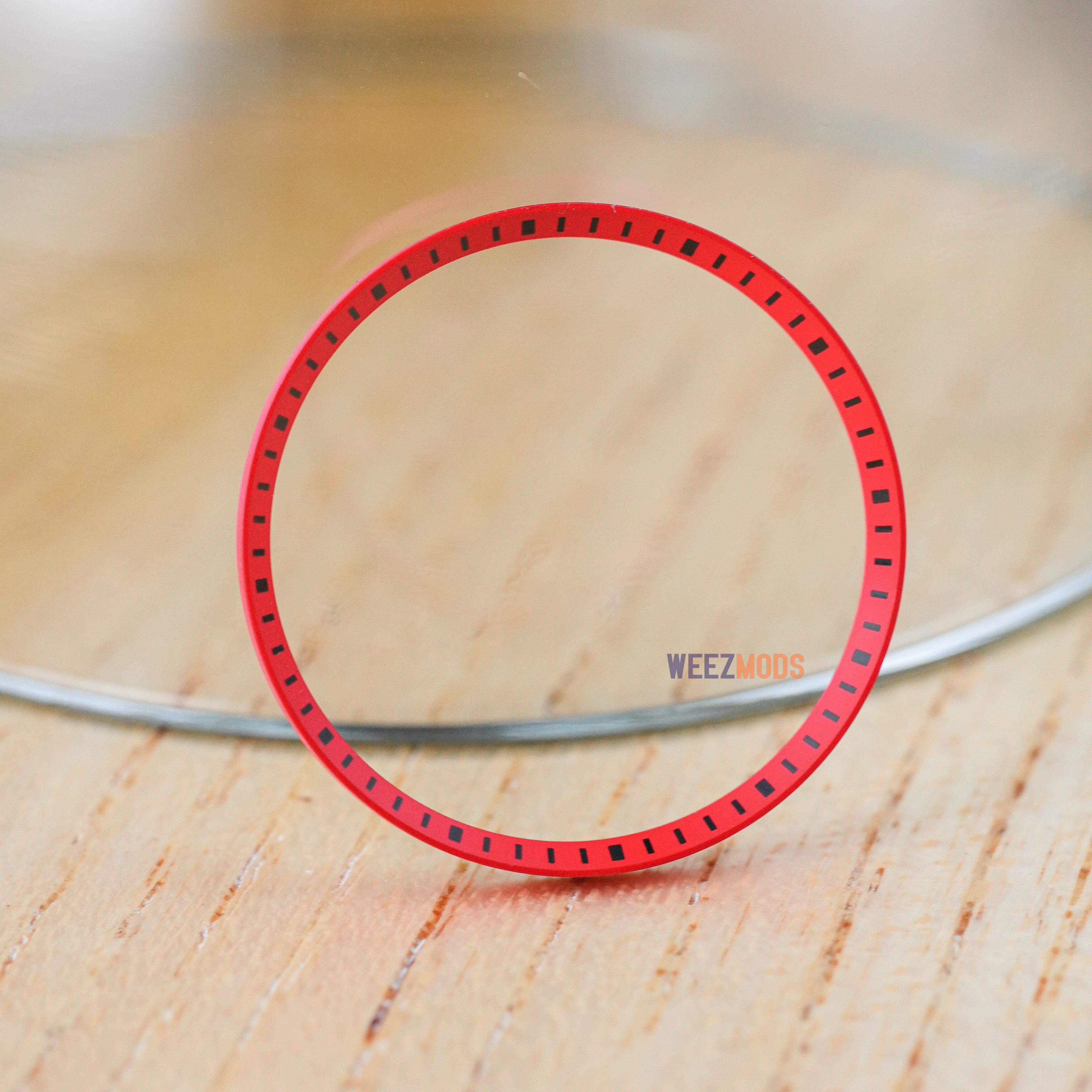 SKX007/SRPD Chapter Ring: Red with Black Markers