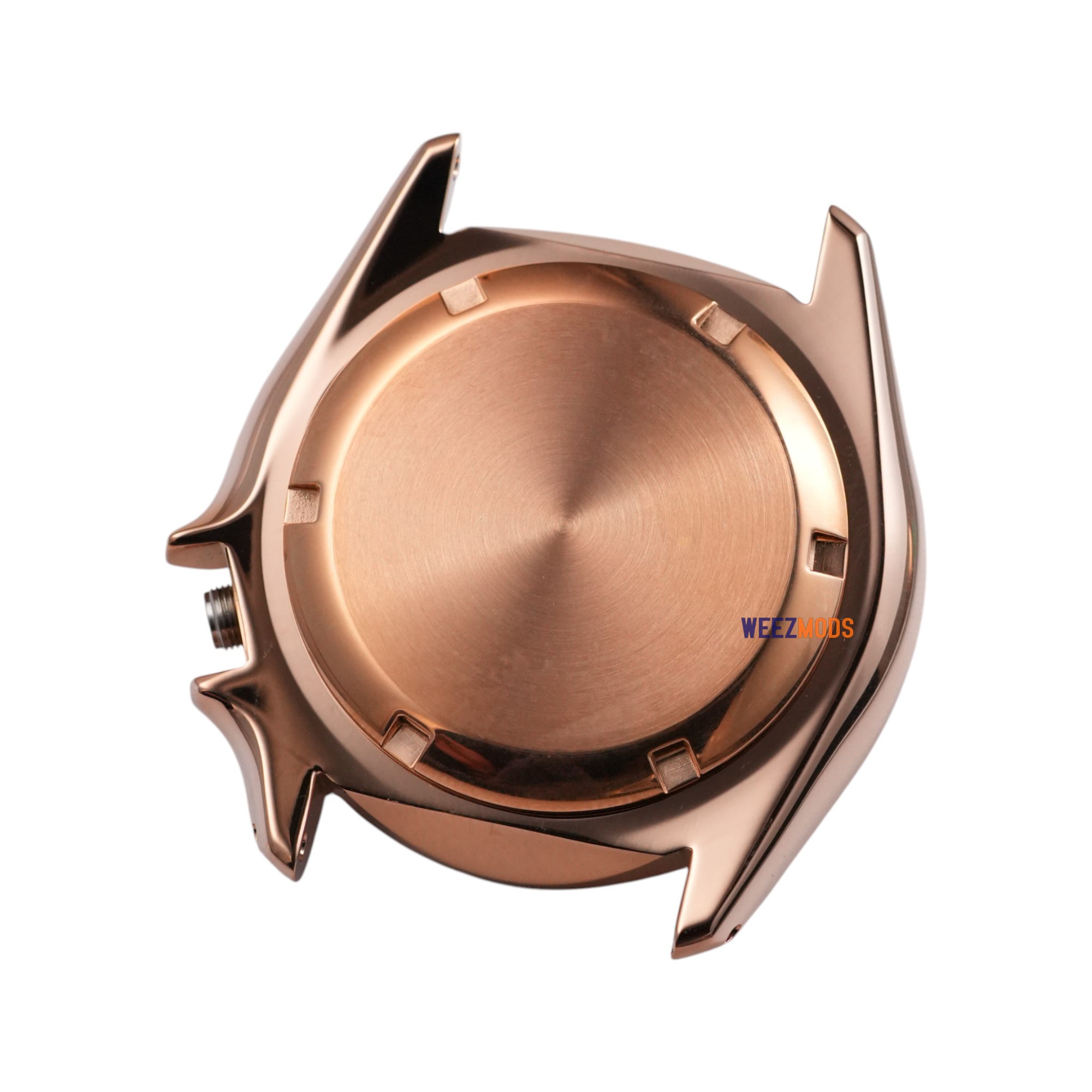 SKX007 3:80: Rose Gold Brushed Case with Crown Guard