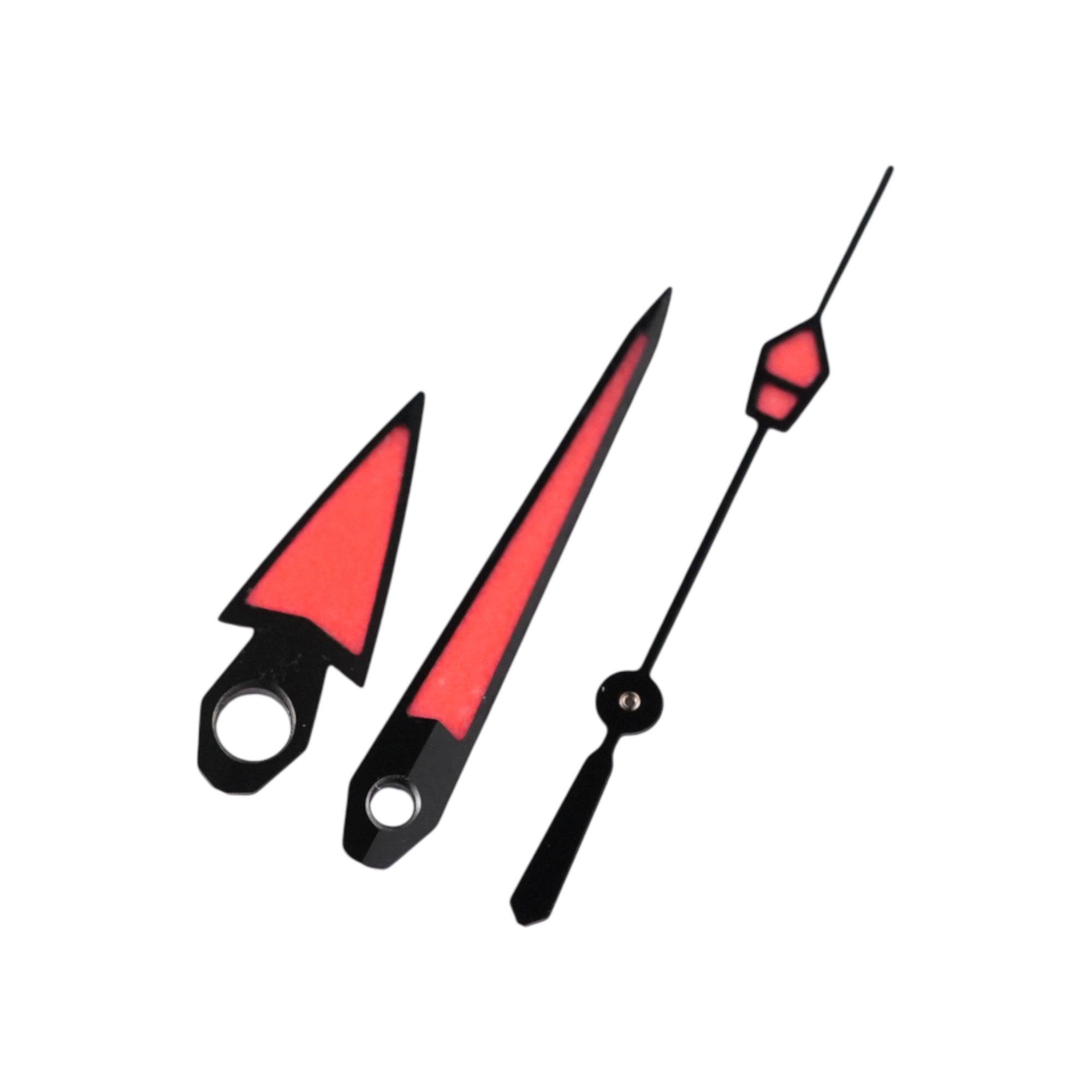 Kunai Red: Polished Silver Hands