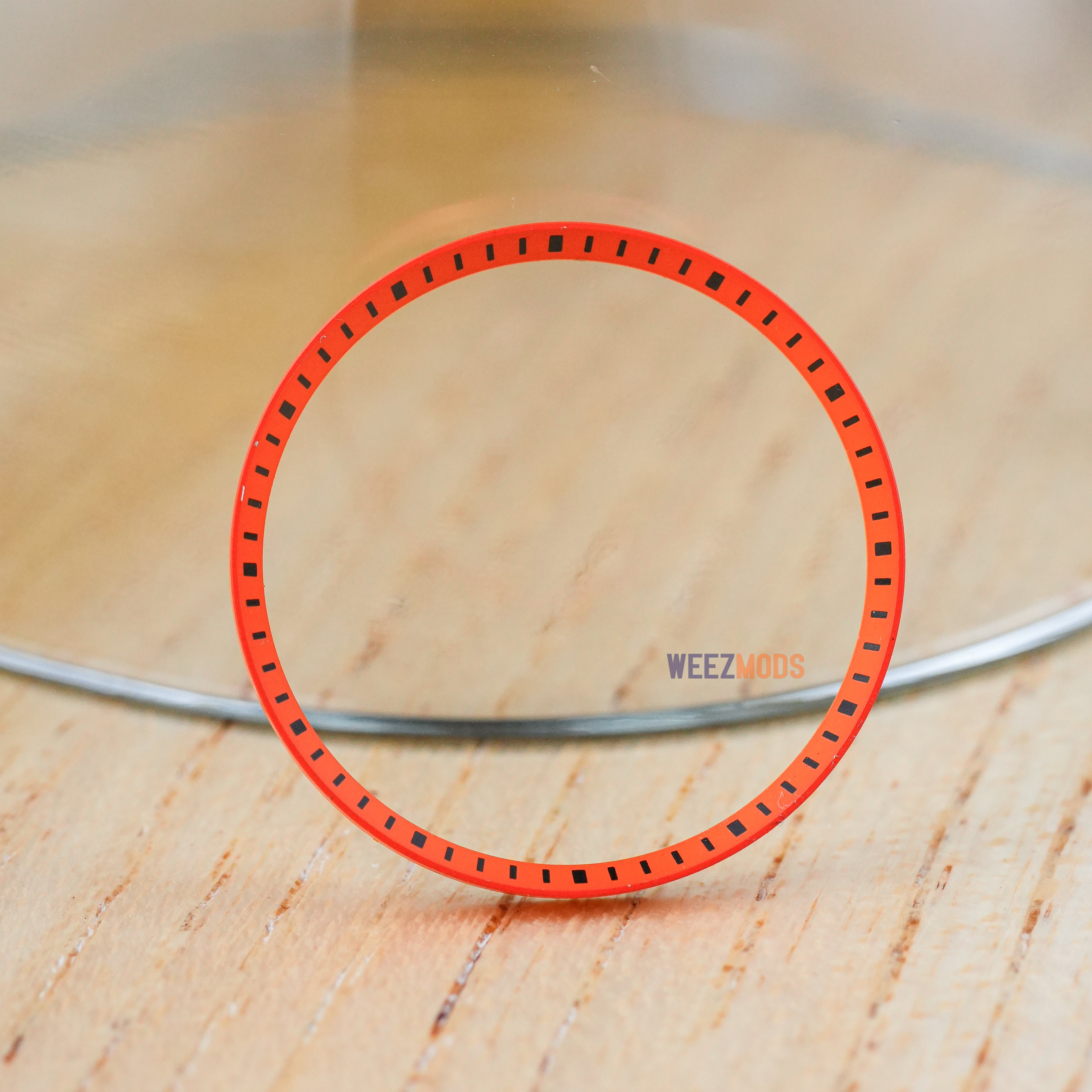 SKX007/SRPD Chapter Ring: Bright Orange with Black Markers