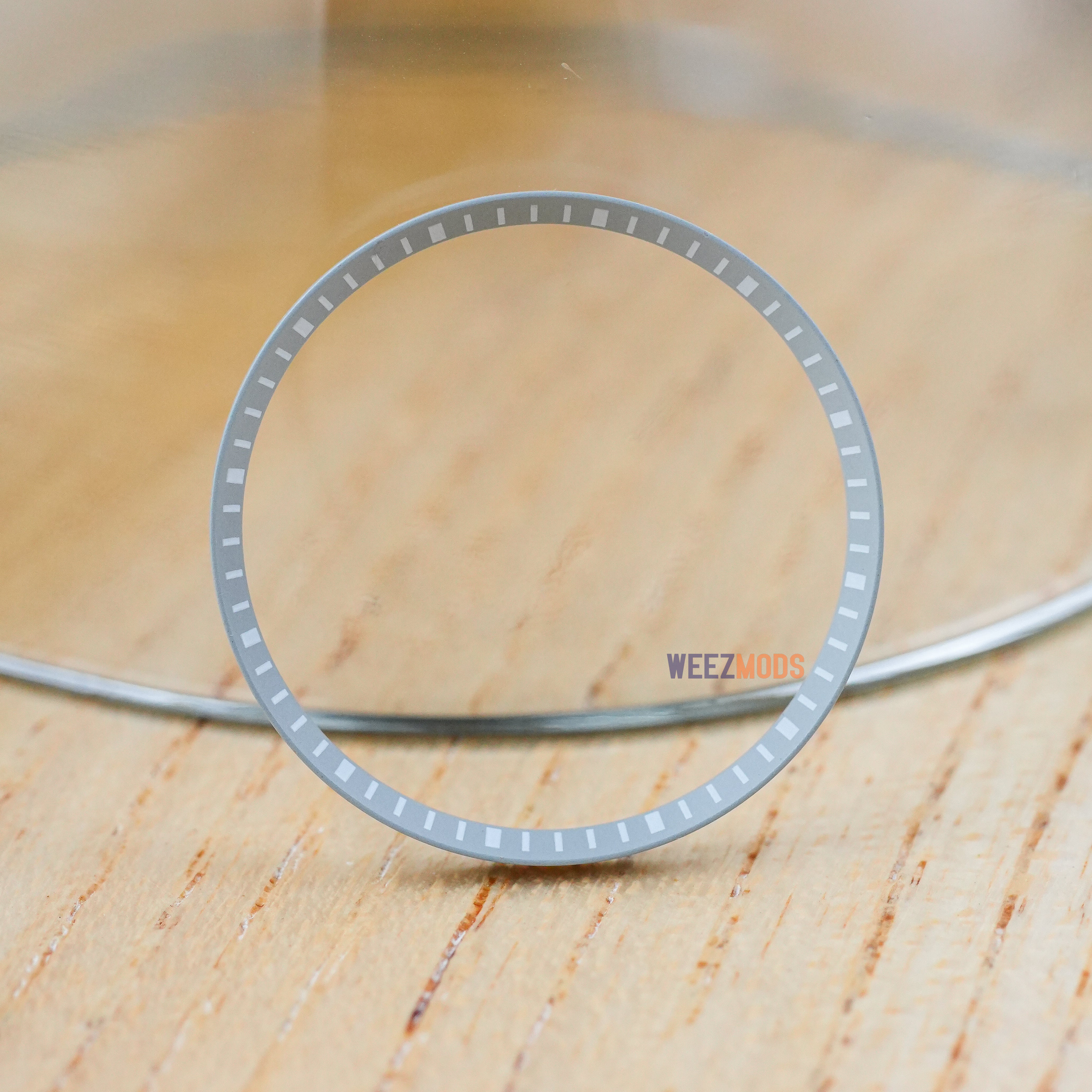 SKX007/SRPD Chapter Ring: Grey with White Markers