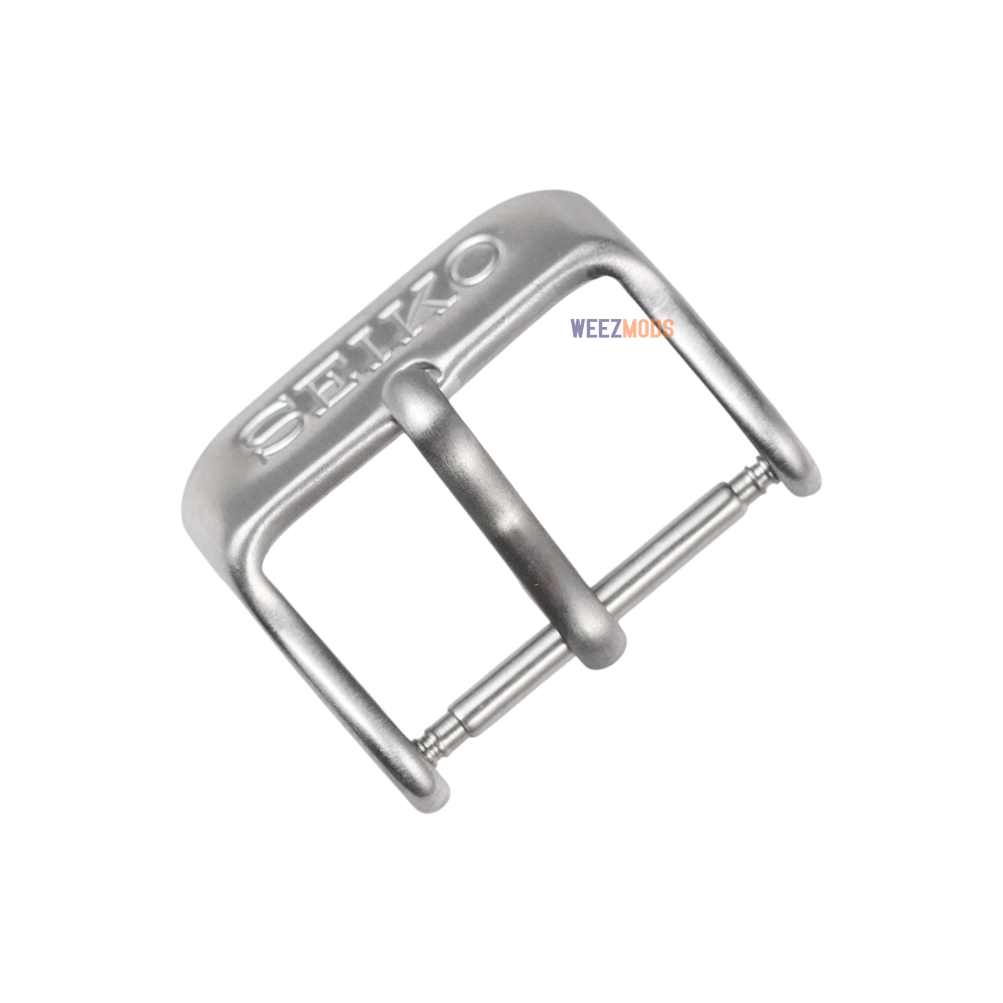 Seiko: Brushed Silver ‘Slim' Tang Buckle (18MM)