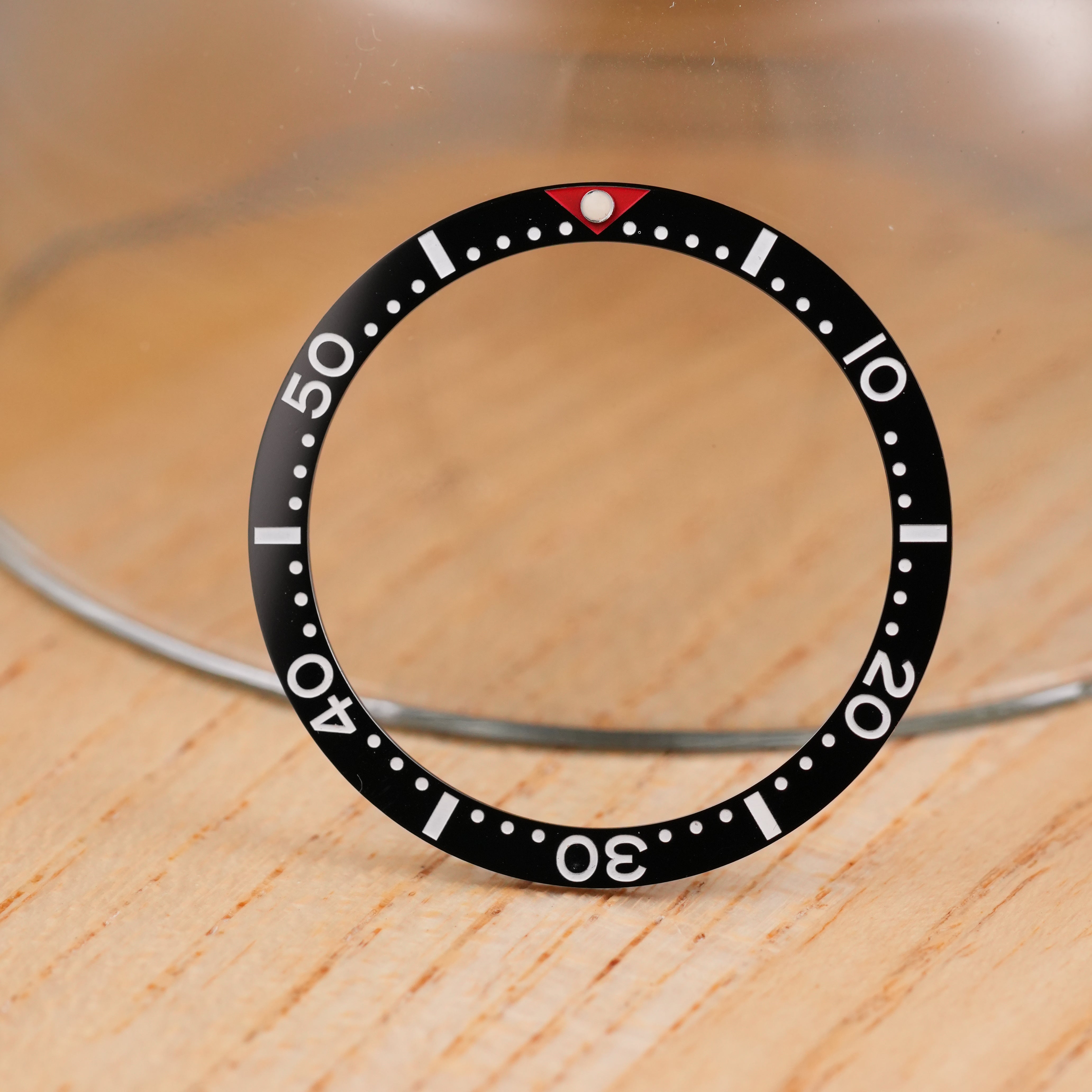 SKX007/SRPD Flat: Black with Red in White Markers