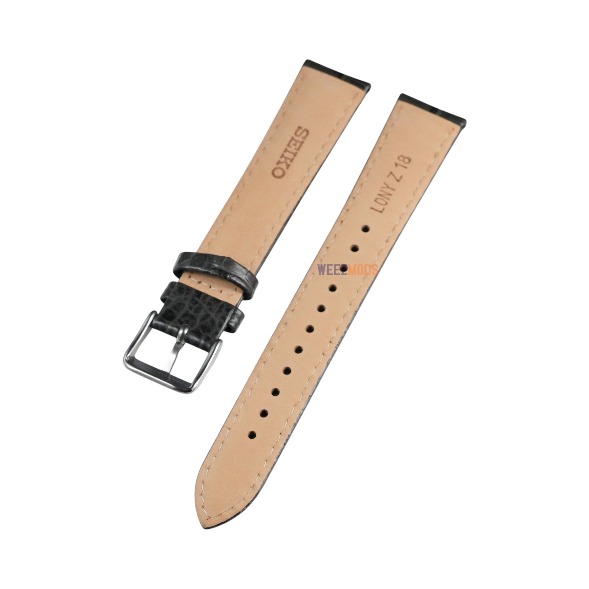 Seiko SWR: 'Presage' Gray Alligator Strap (18MM)