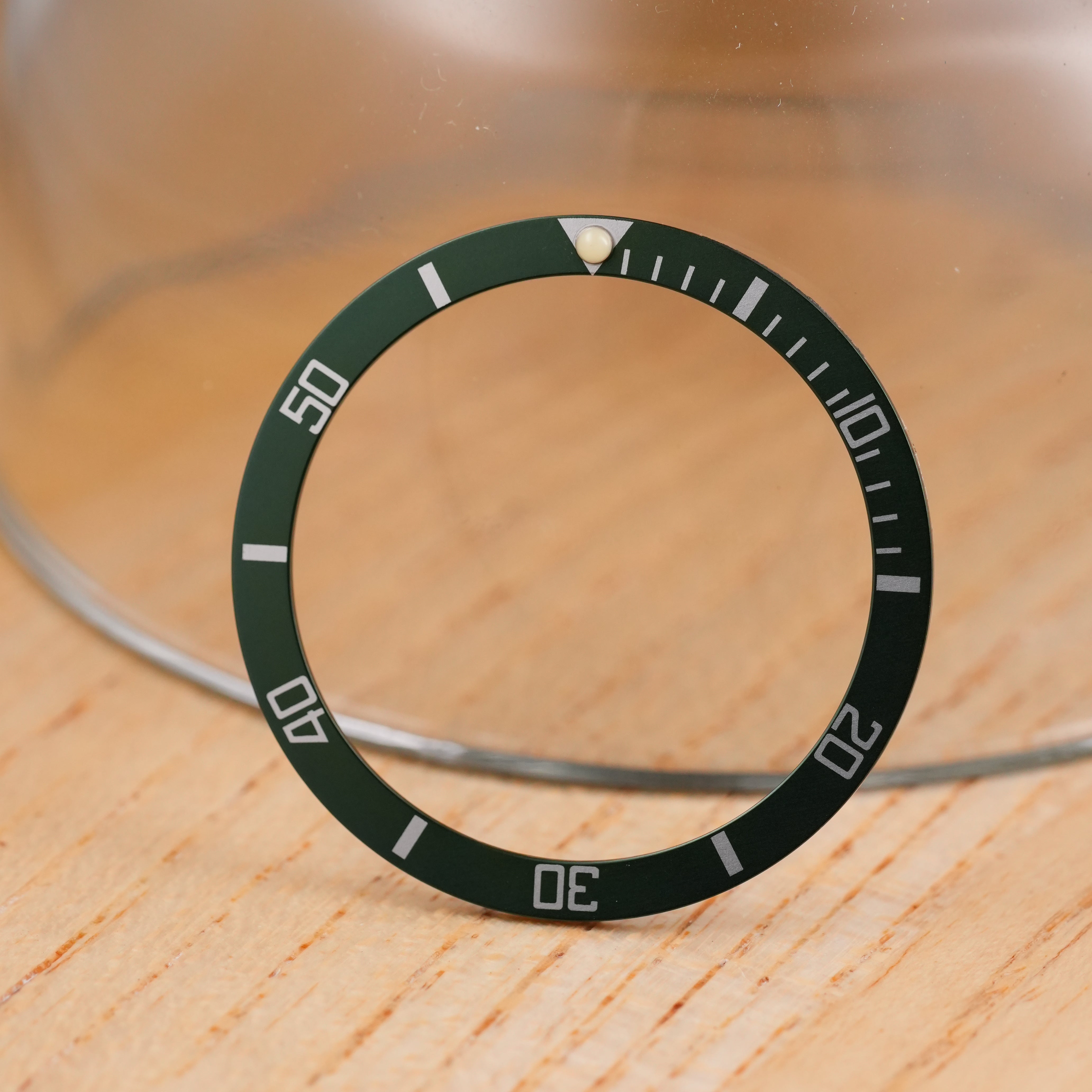 SKX007/SRPD Flat: Olive Green in Silver Numerals