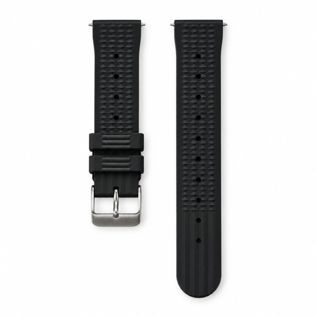 Black Waffle: FKM Rubber Strap — studio listing photo