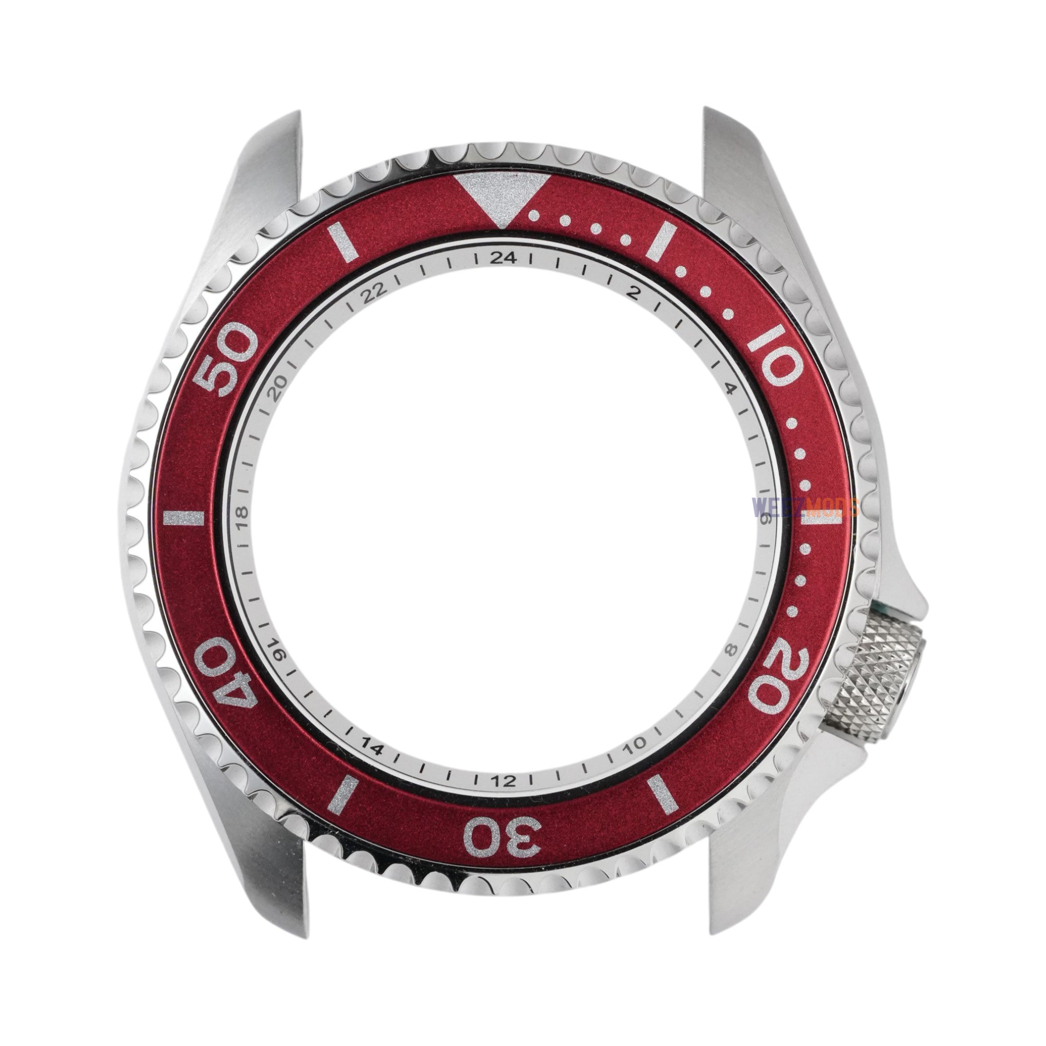 SKX007/SRPD Sub: Matte Red Bezel Insert (No Pip)