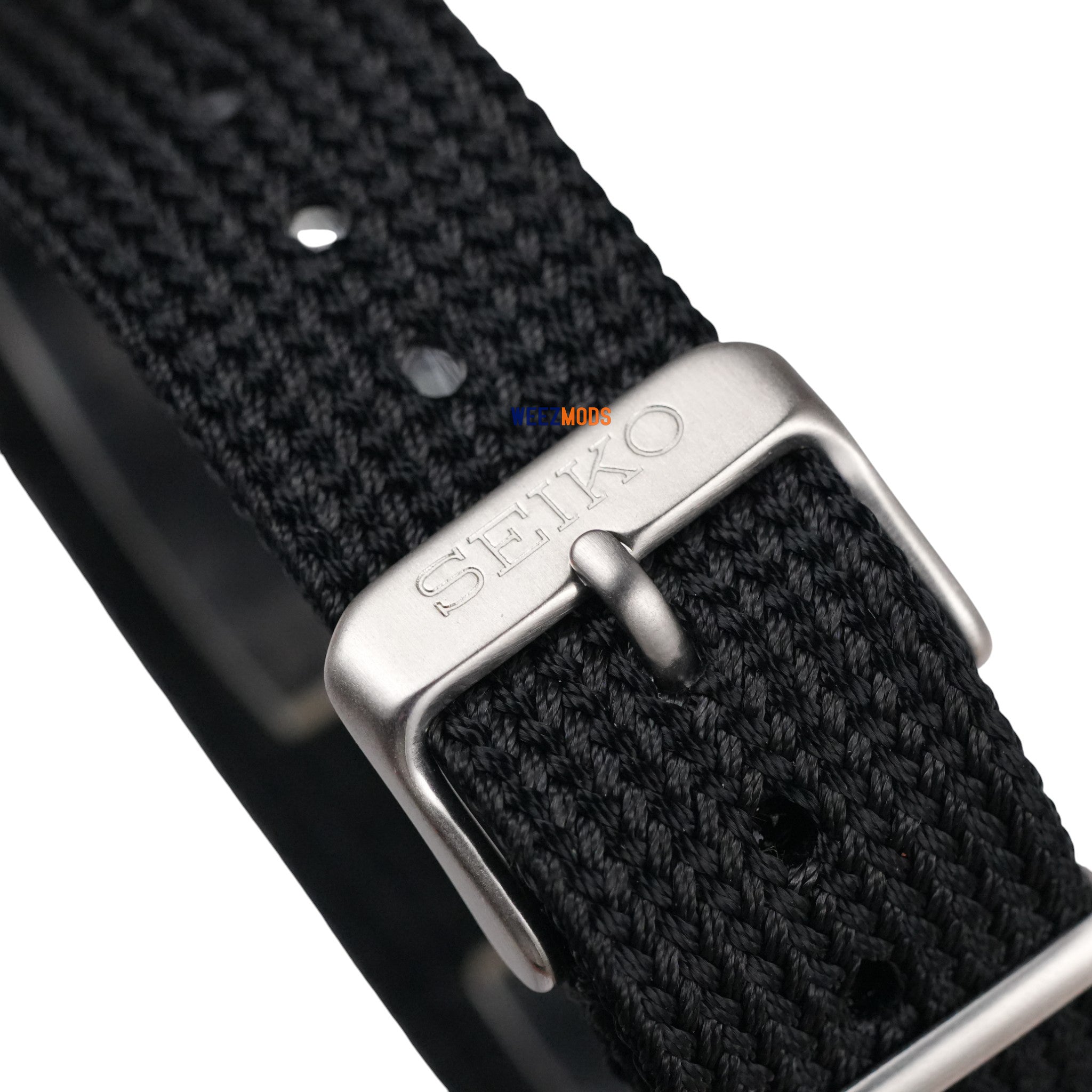 Seiko SLA057: 'Prospex' Seichu Black-Weaved Nato Strap