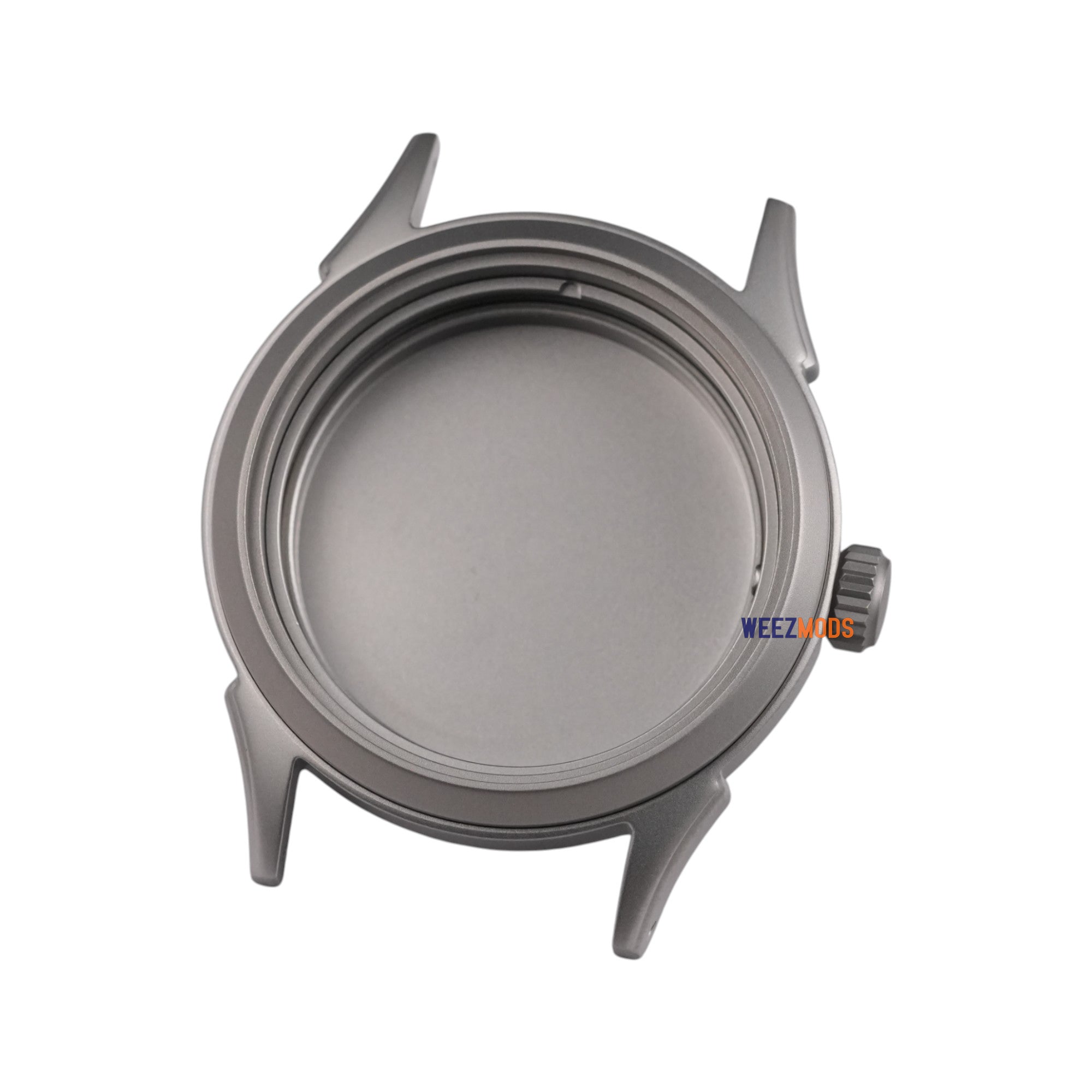 38MM Angular Pilot: Matte Silver Case