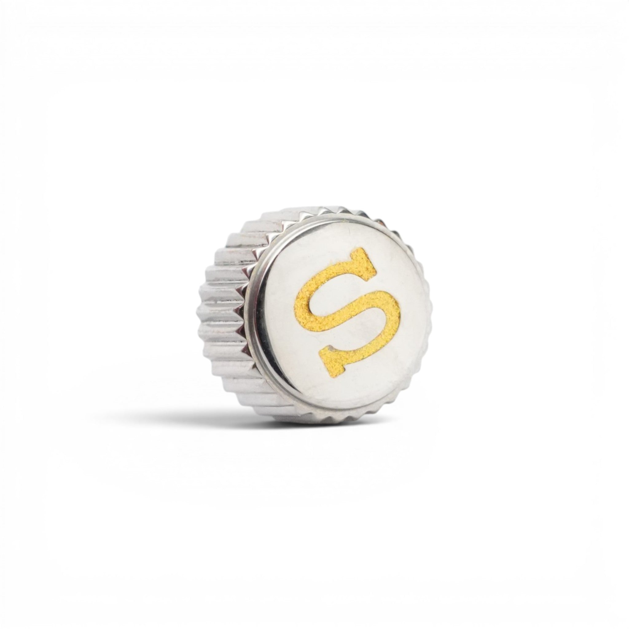 SKX007 Crown: Polished Silver with "Gold" S