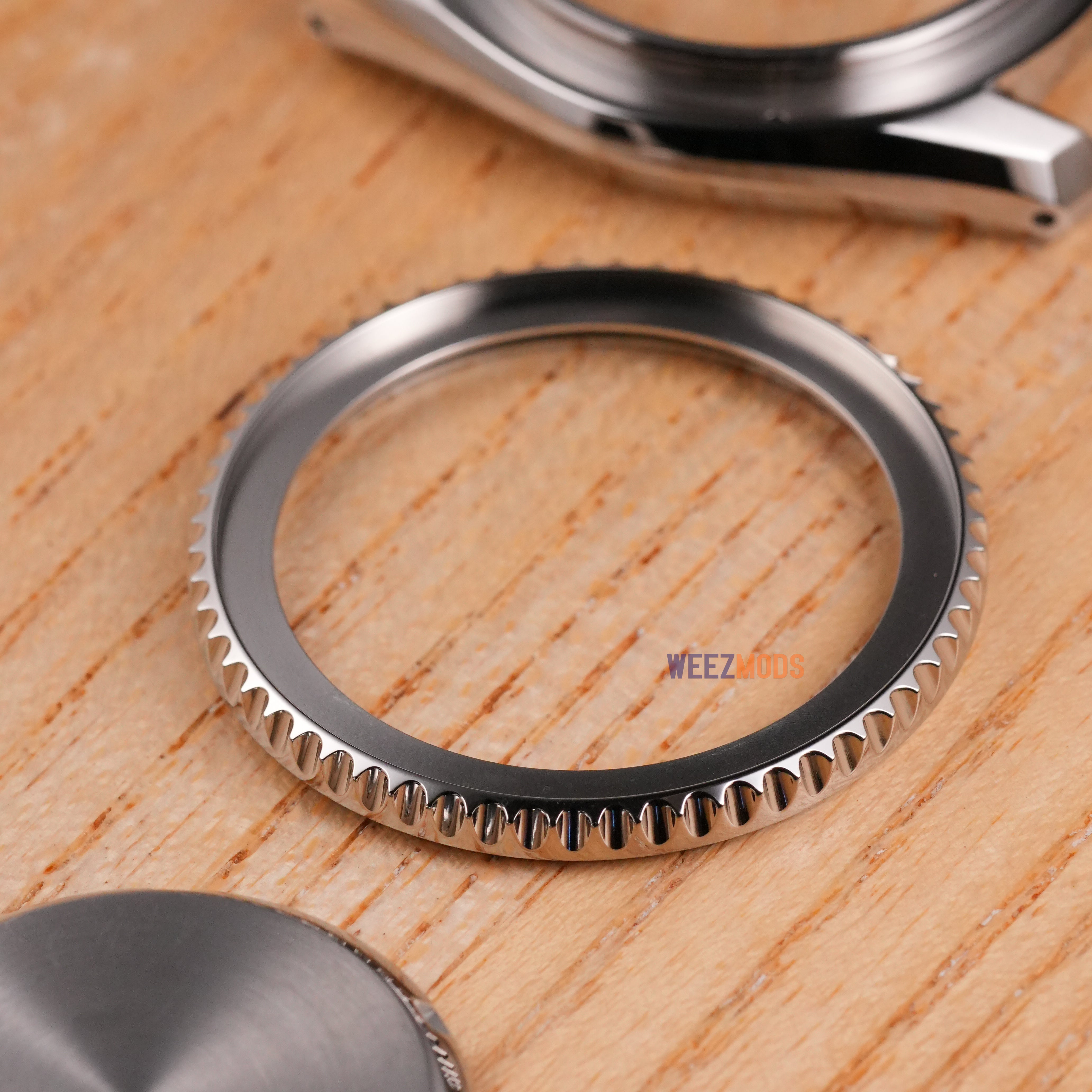 SKX007/SRPD Sub Bezel: Polished Silver