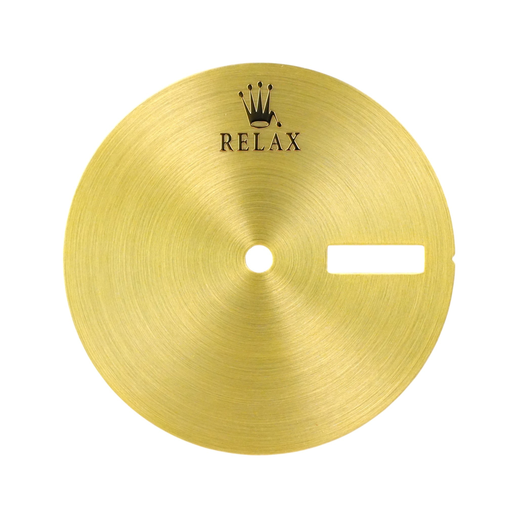 Relax Day-Date: Brushed Gold Radial