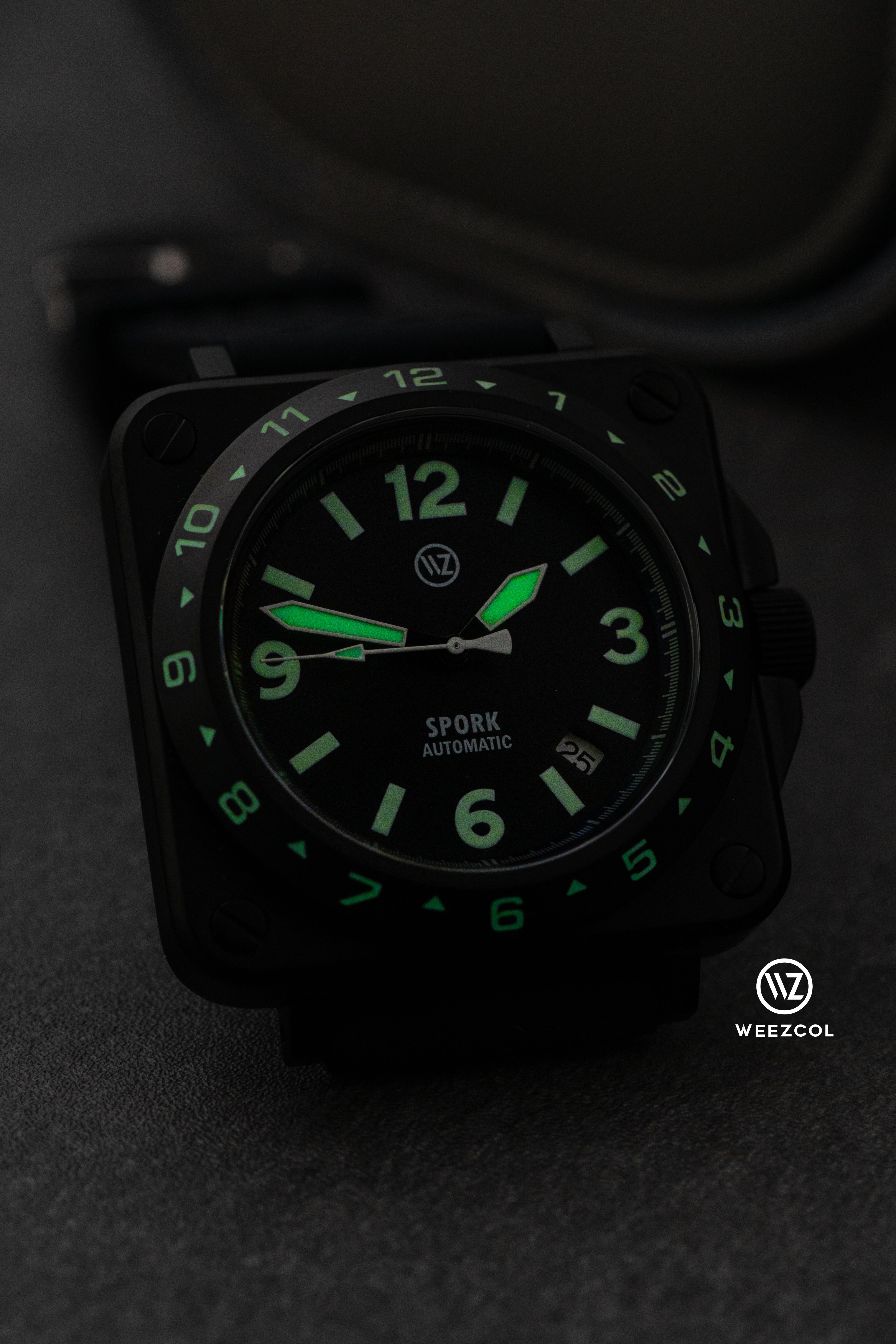 SKX007 B&R 'Spork': Matte Black Watch