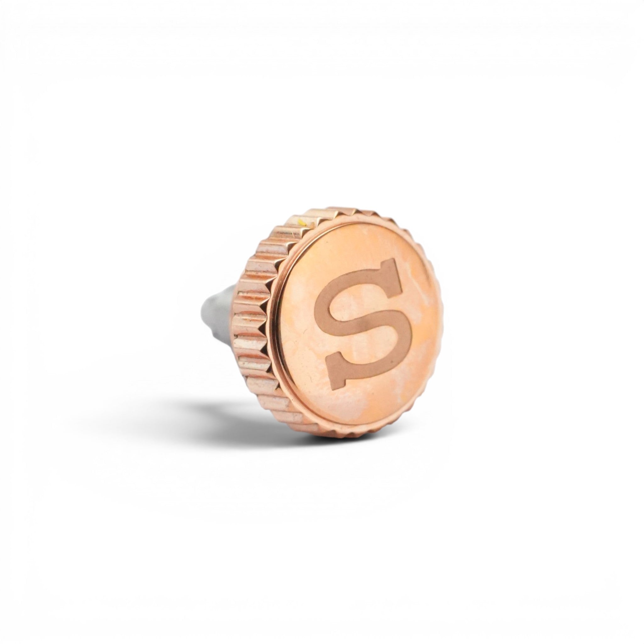 SKX007 Jumbo Crown: Polished Rose Gold with S