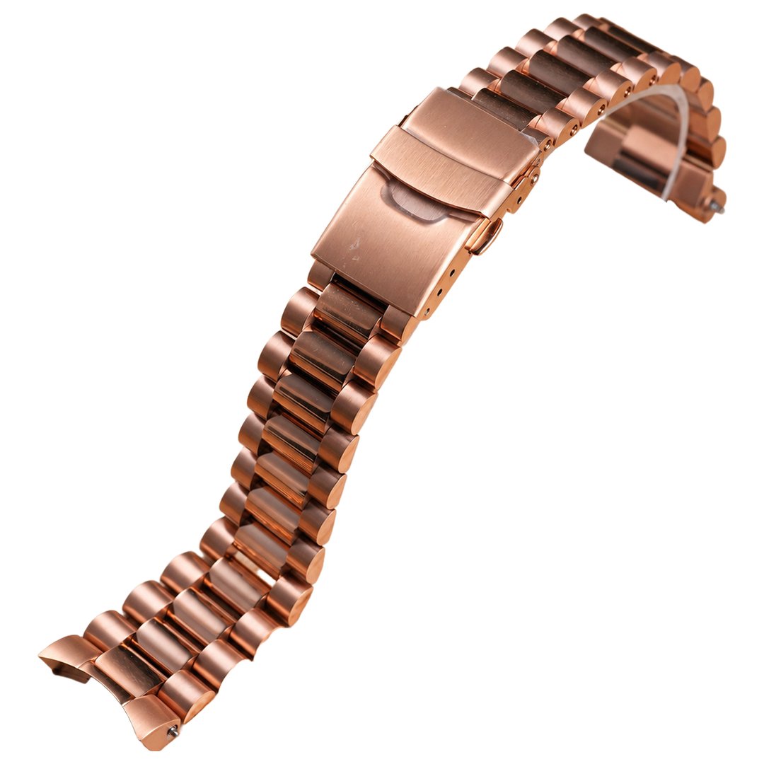 36/40MM: Brushed Rose Gold Presidential Bracelet