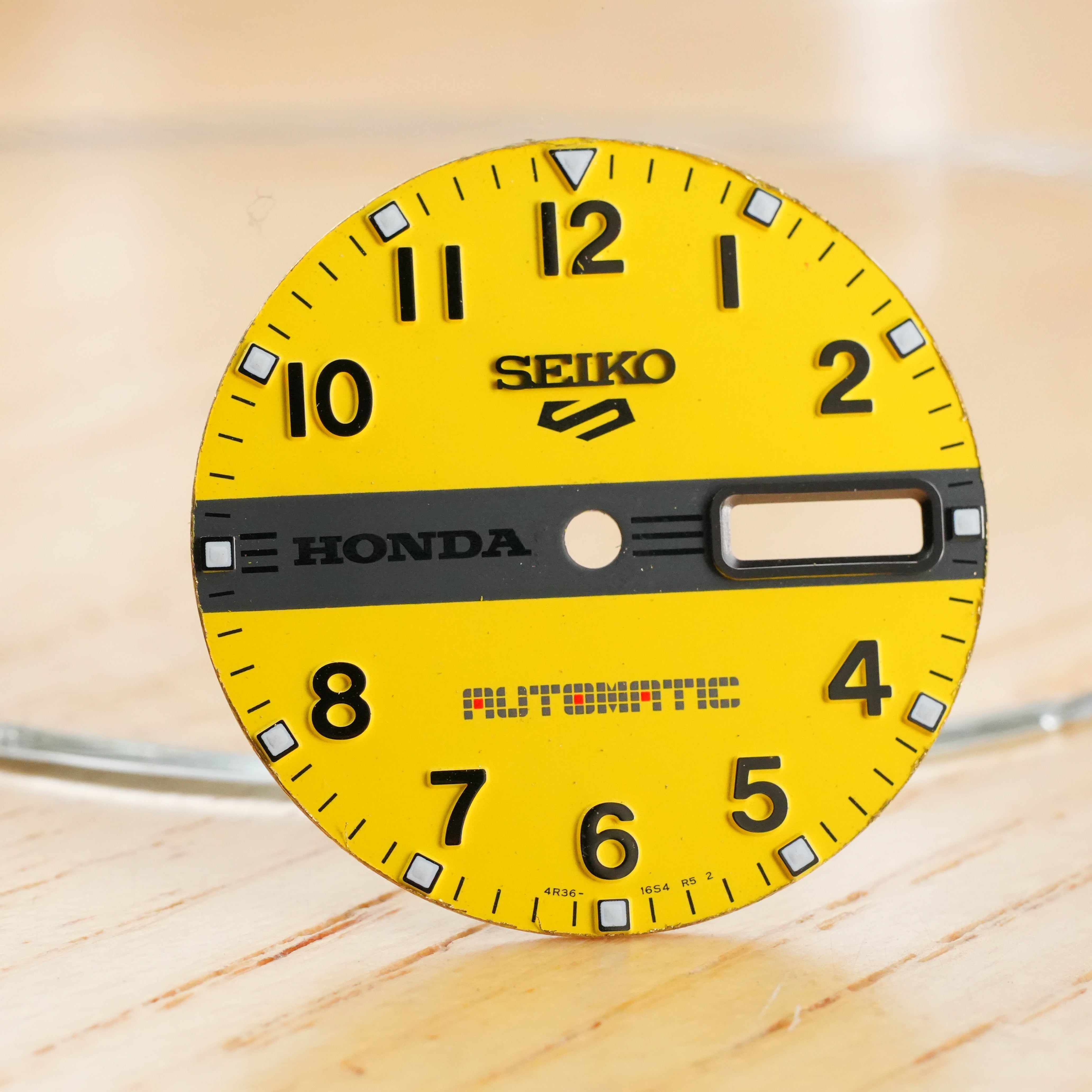 Seiko SRPM: Yellow Honda "5KX" OEM Dial