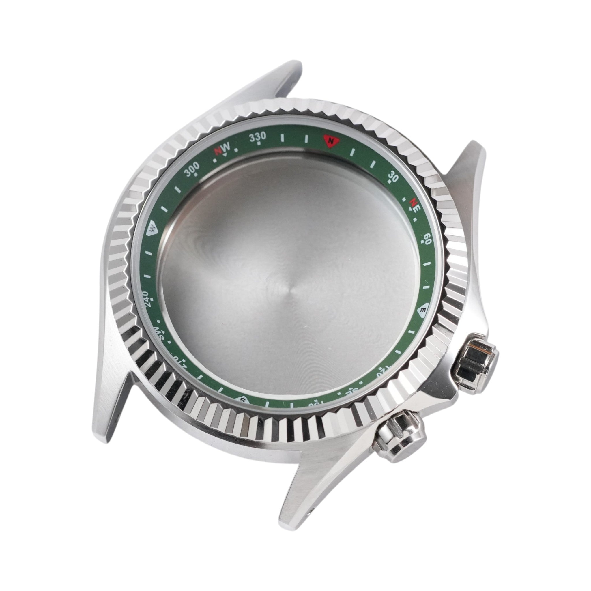 SKX007 Alpinist 'Fluted' Green: Brushed Silver Case