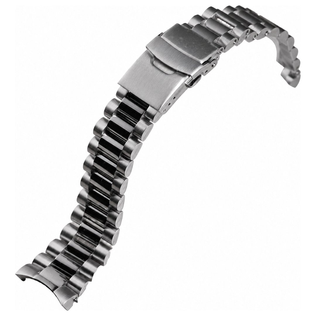 36/40MM: Brushed Silver Presidential Bracelet