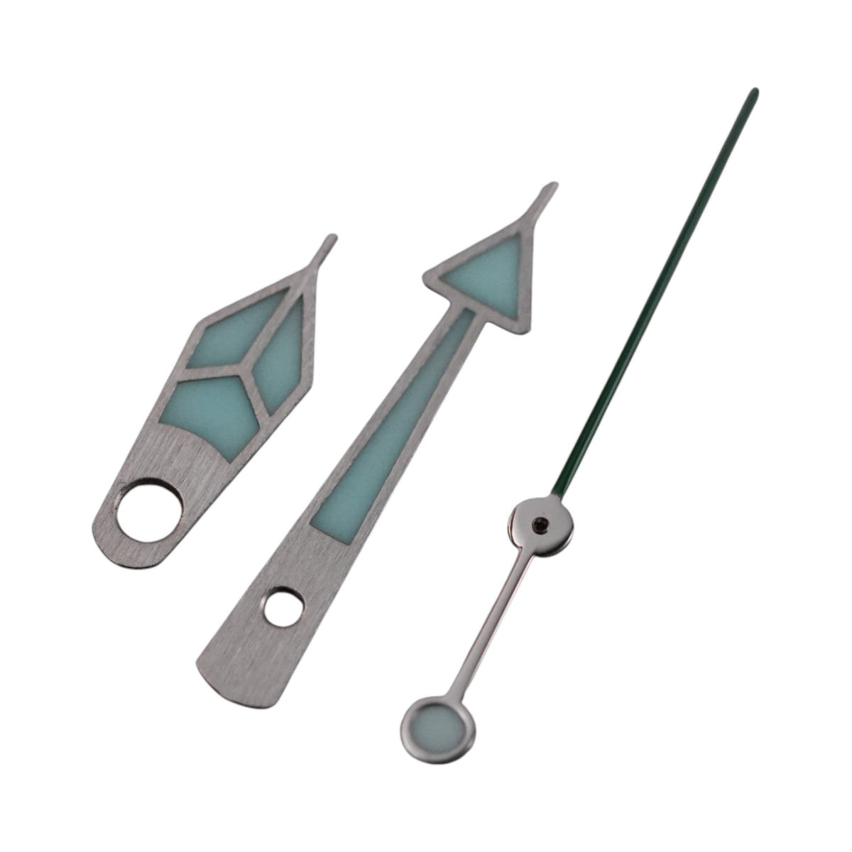 GS Diver: Brushed Silver w/ Green Long Tip