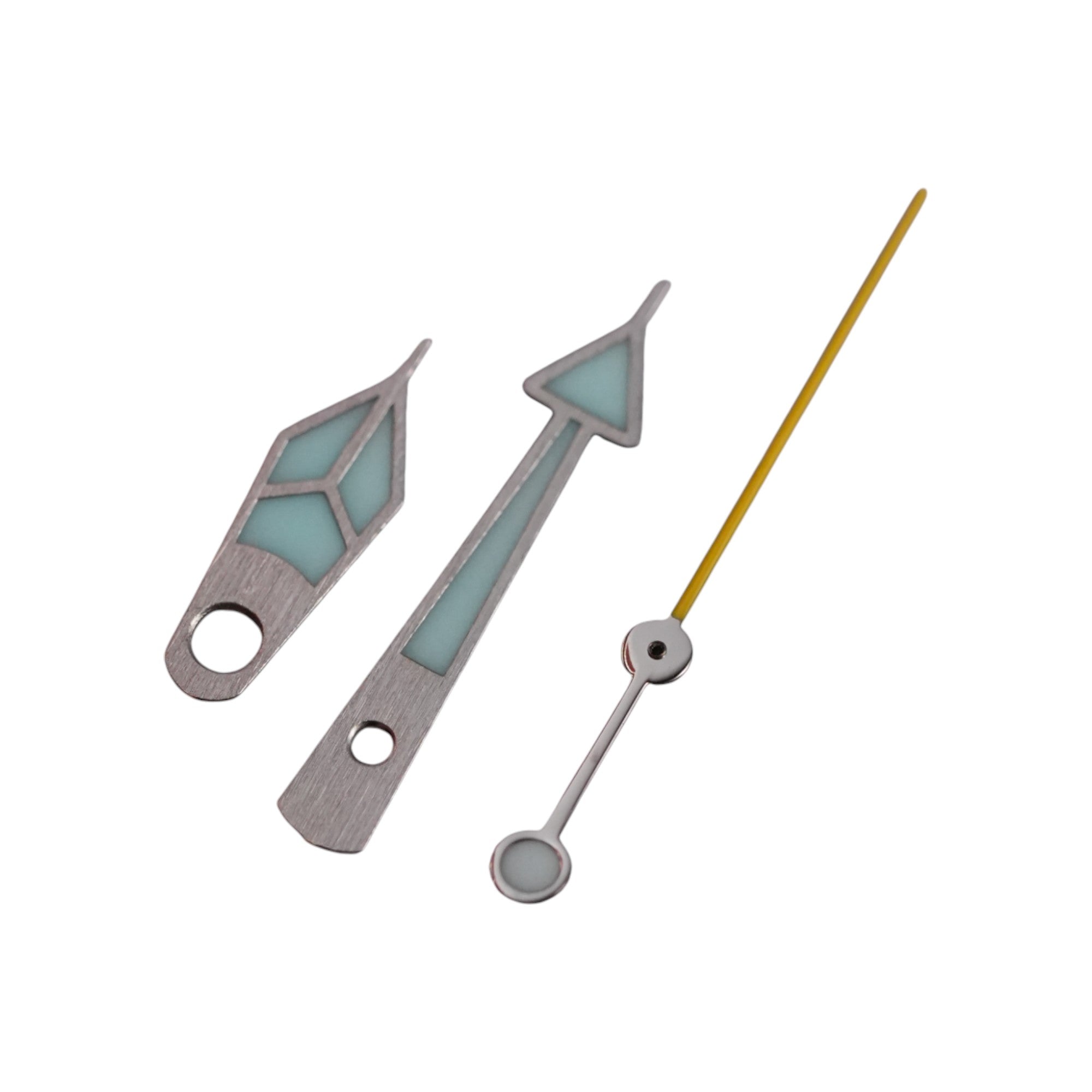 GS Diver: Brushed Silver w/ Yellow Long Tip