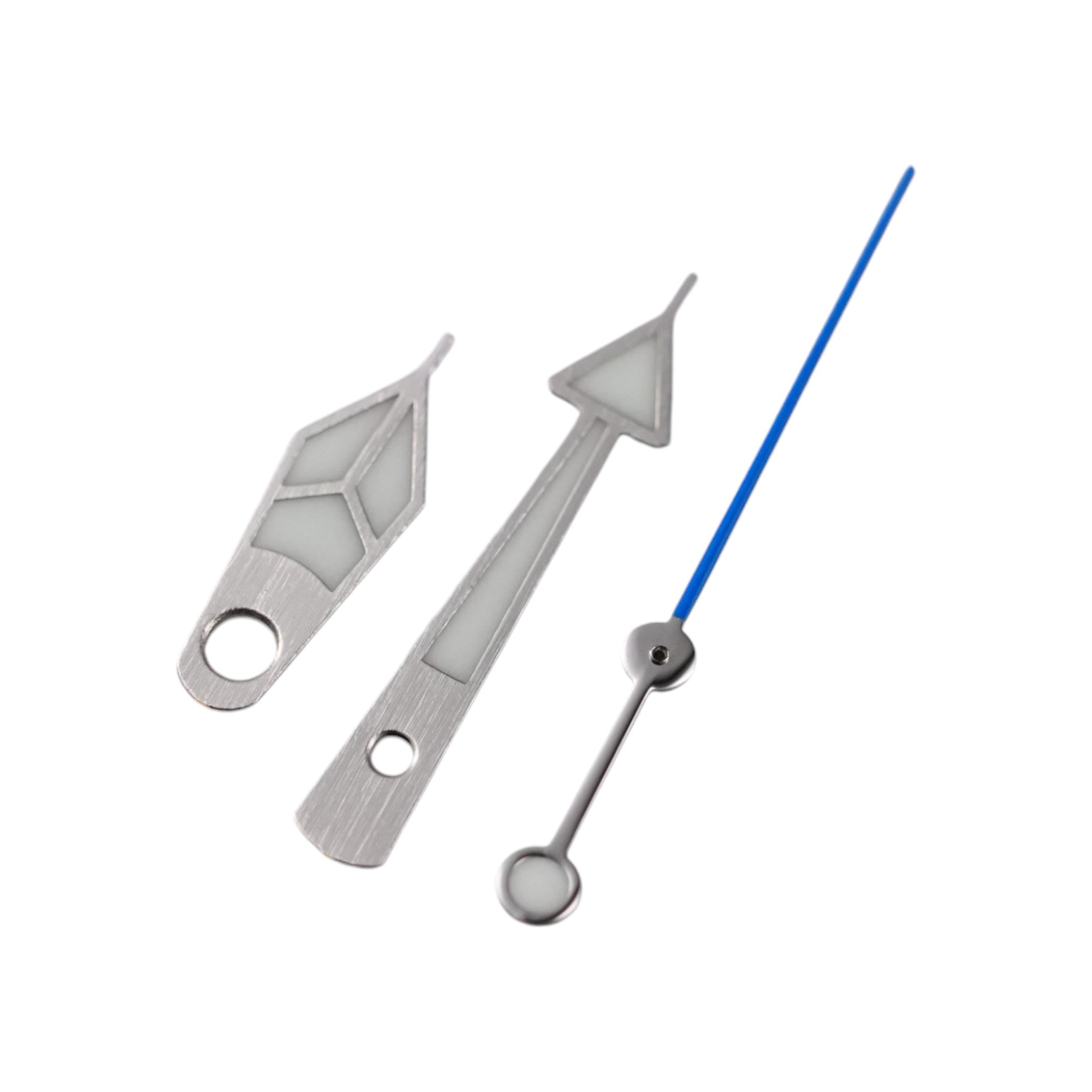 GS Diver: Brushed Silver w/ Blue Long Tip