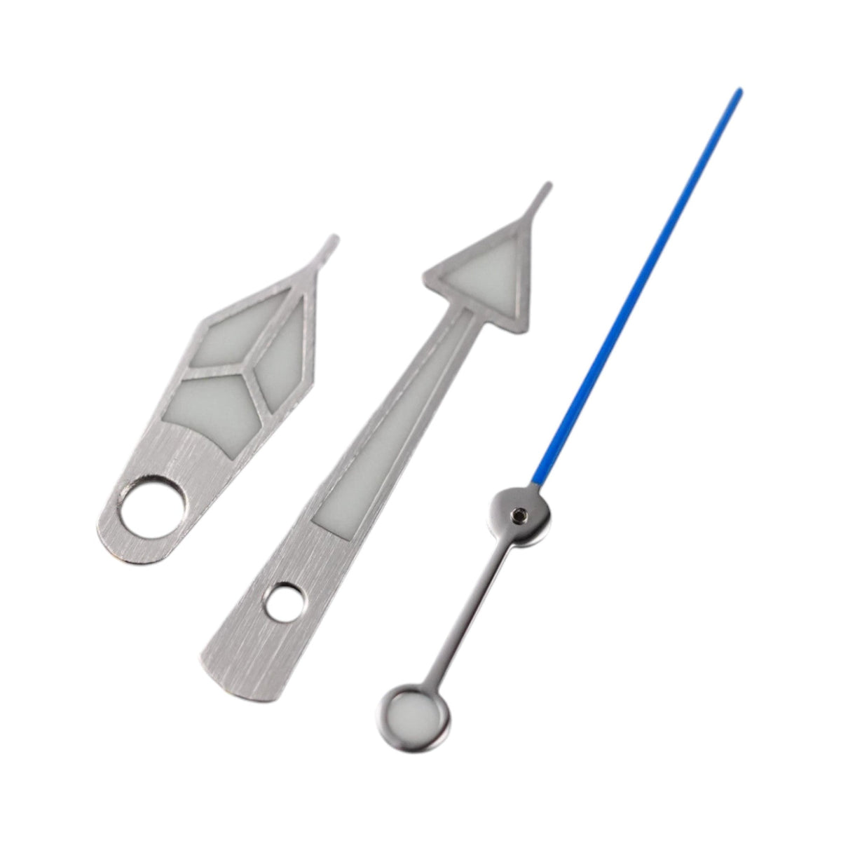 GS Diver: Brushed Silver w/ Blue Long Tip