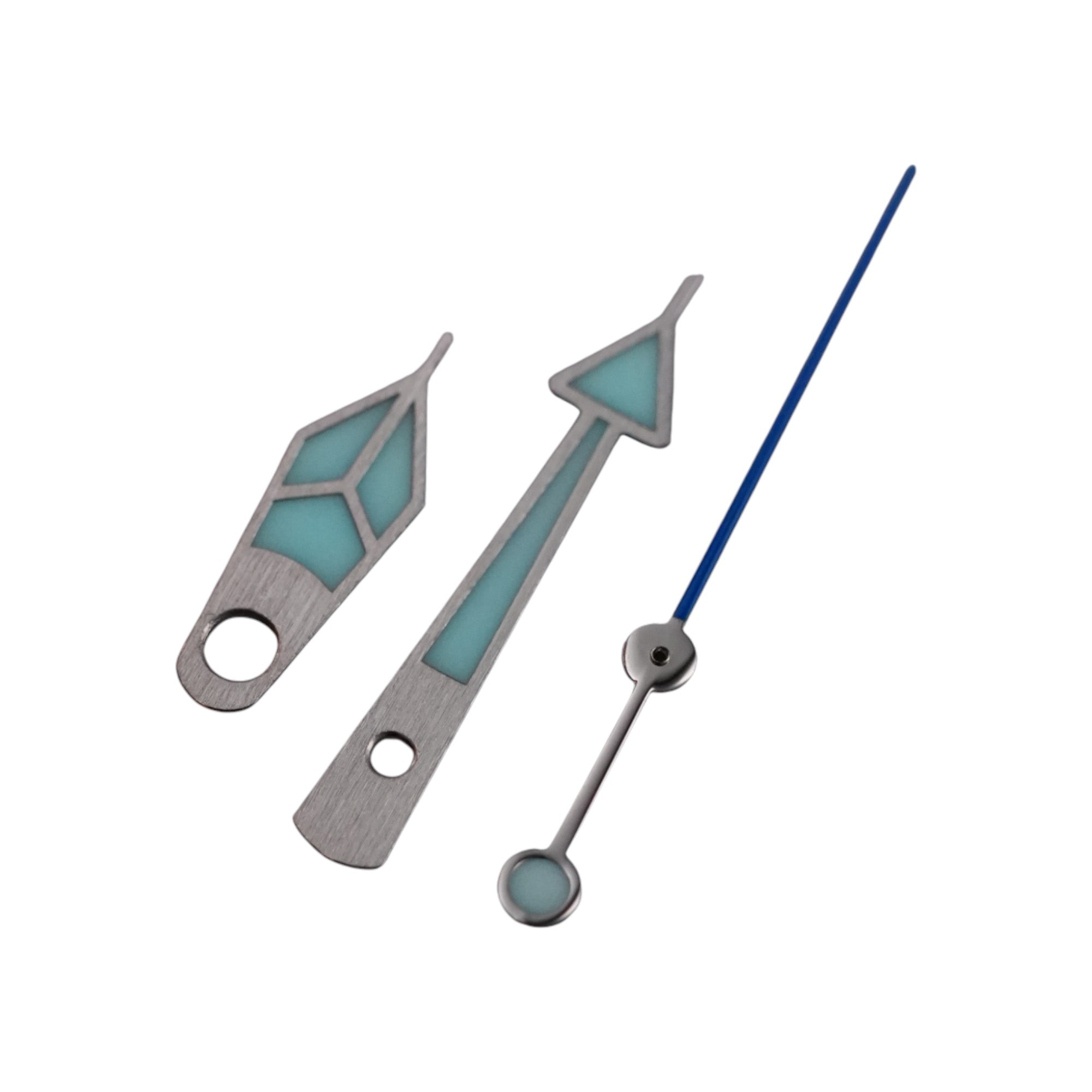 GS Diver: Brushed Silver w/ Blue Long Tip