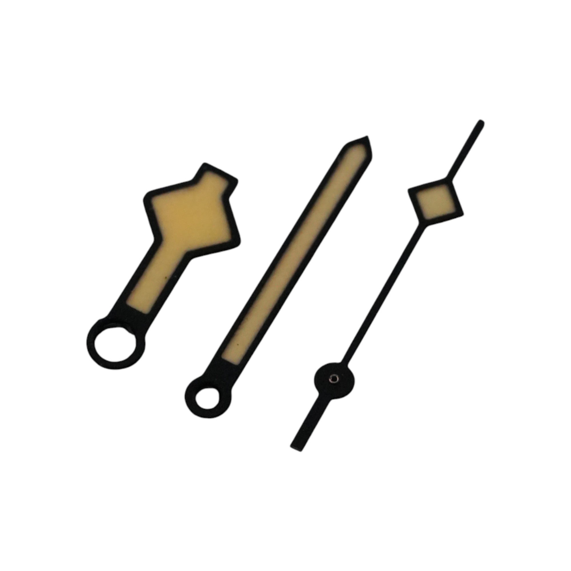 Snowflake: Matte Black Hands in Patina