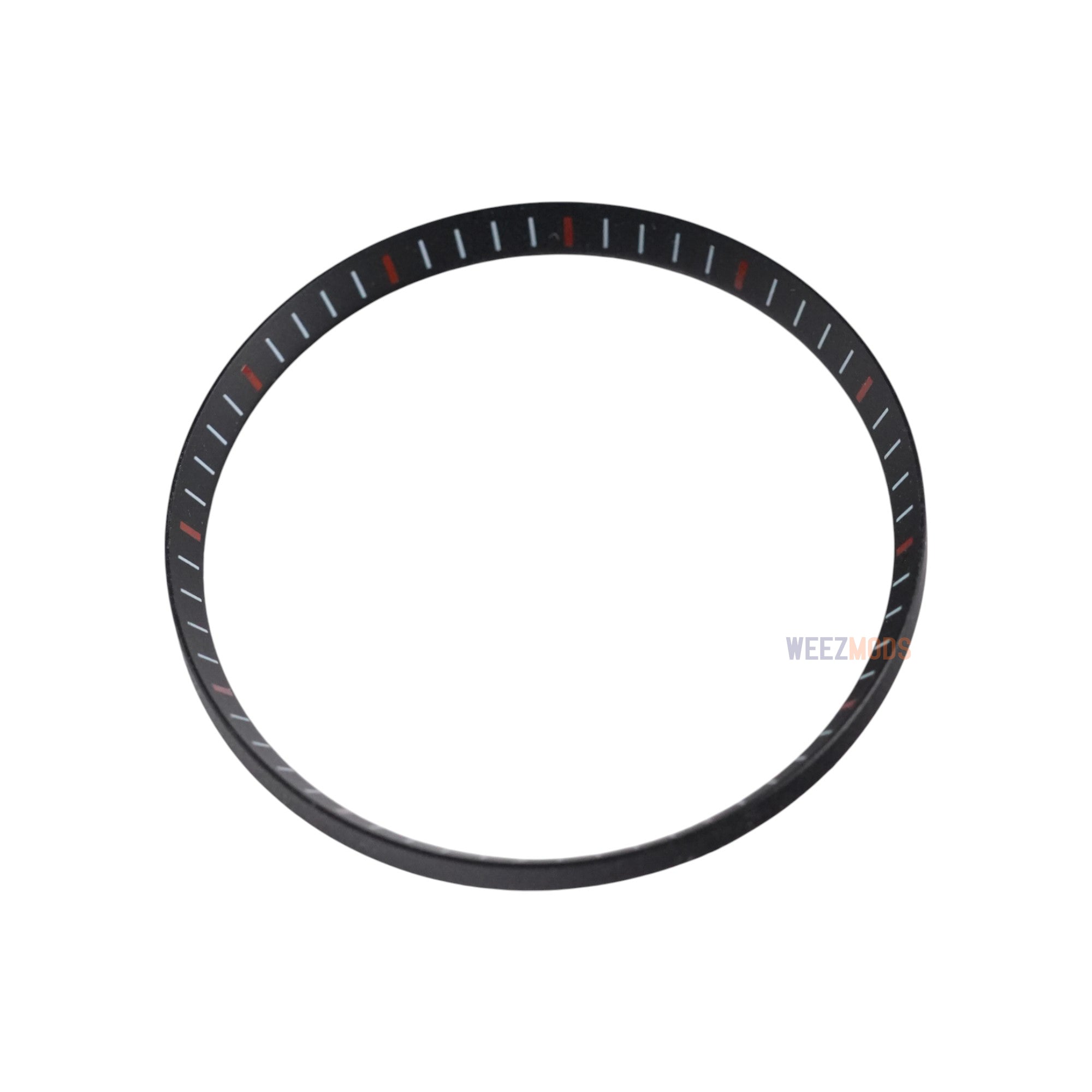 SKX007/SRPD Chapter Ring: Black with Red Markers