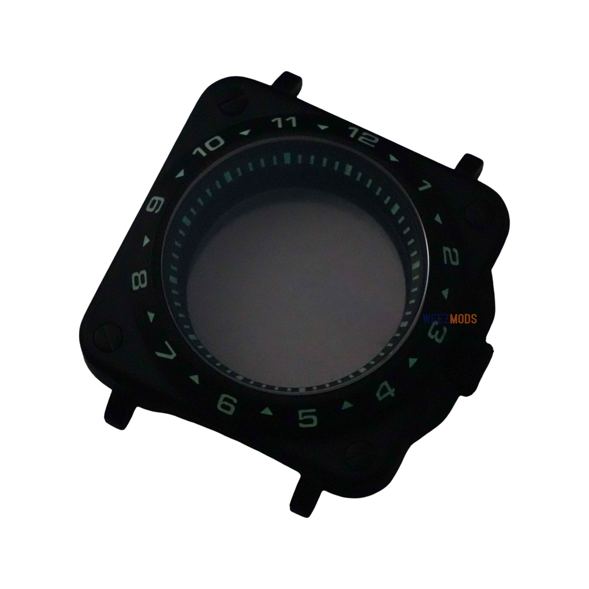 SKX007 B&R: Dual-Time Matte Black Case Set (Ready-to-Build)