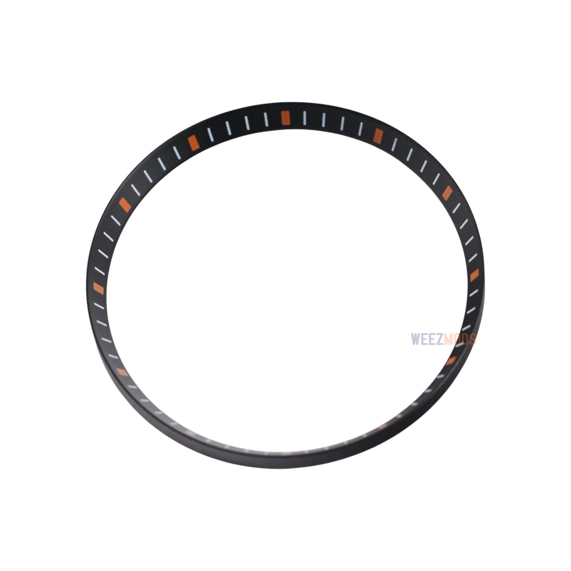 SKX007/SRPD Chapter Ring V2: Black with Orange Markers