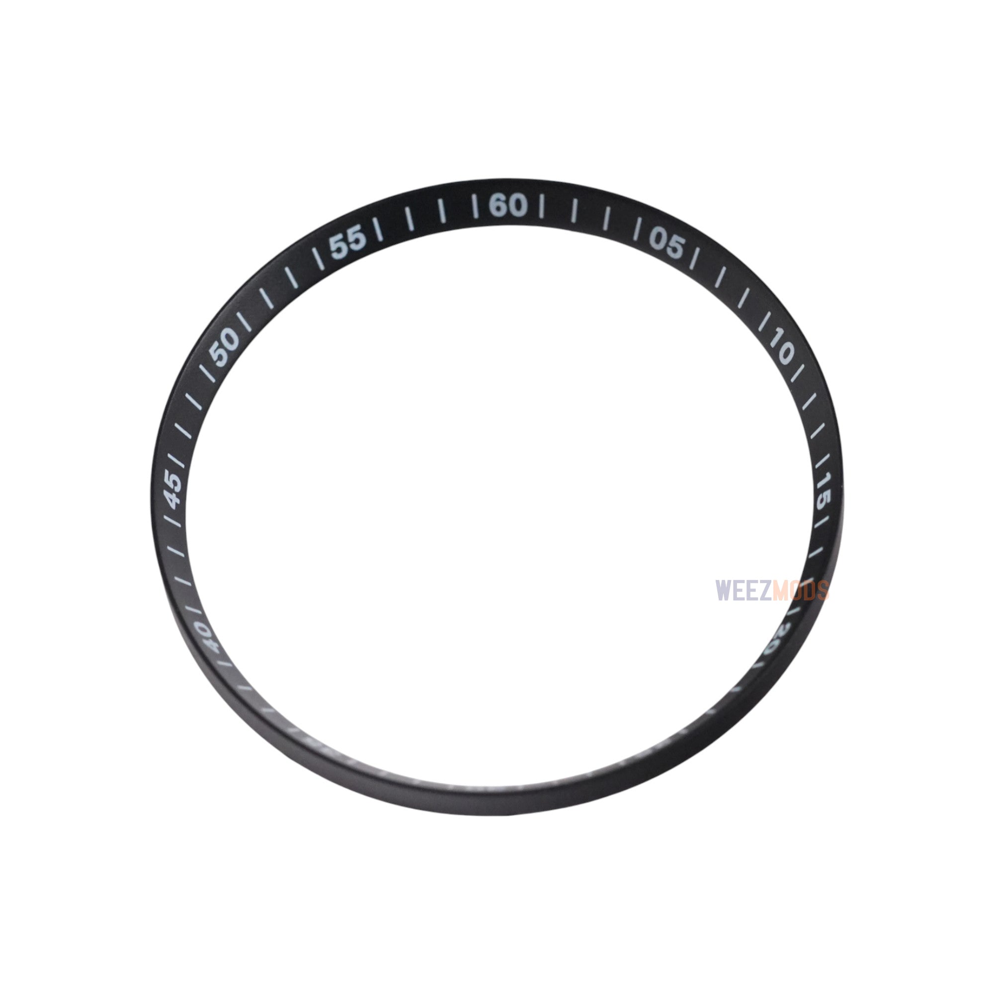 SKX007/SRPD Chapter Ring: Black with White Numerals Markers