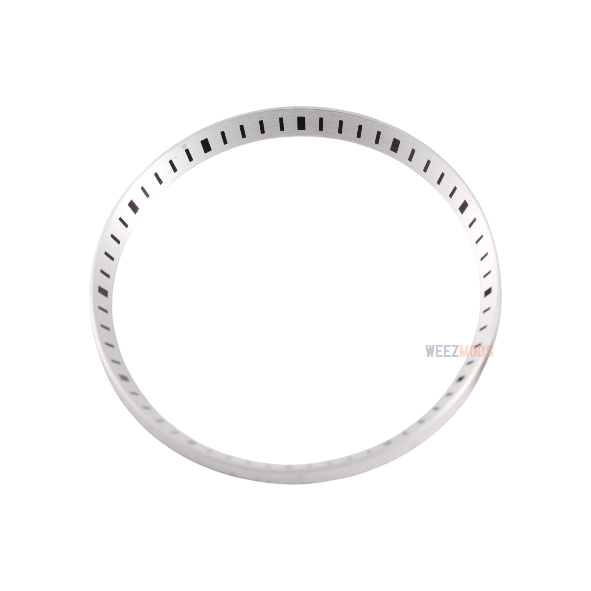 SKX007/SRPD Chapter Ring: Brushed Silver with Black Markers