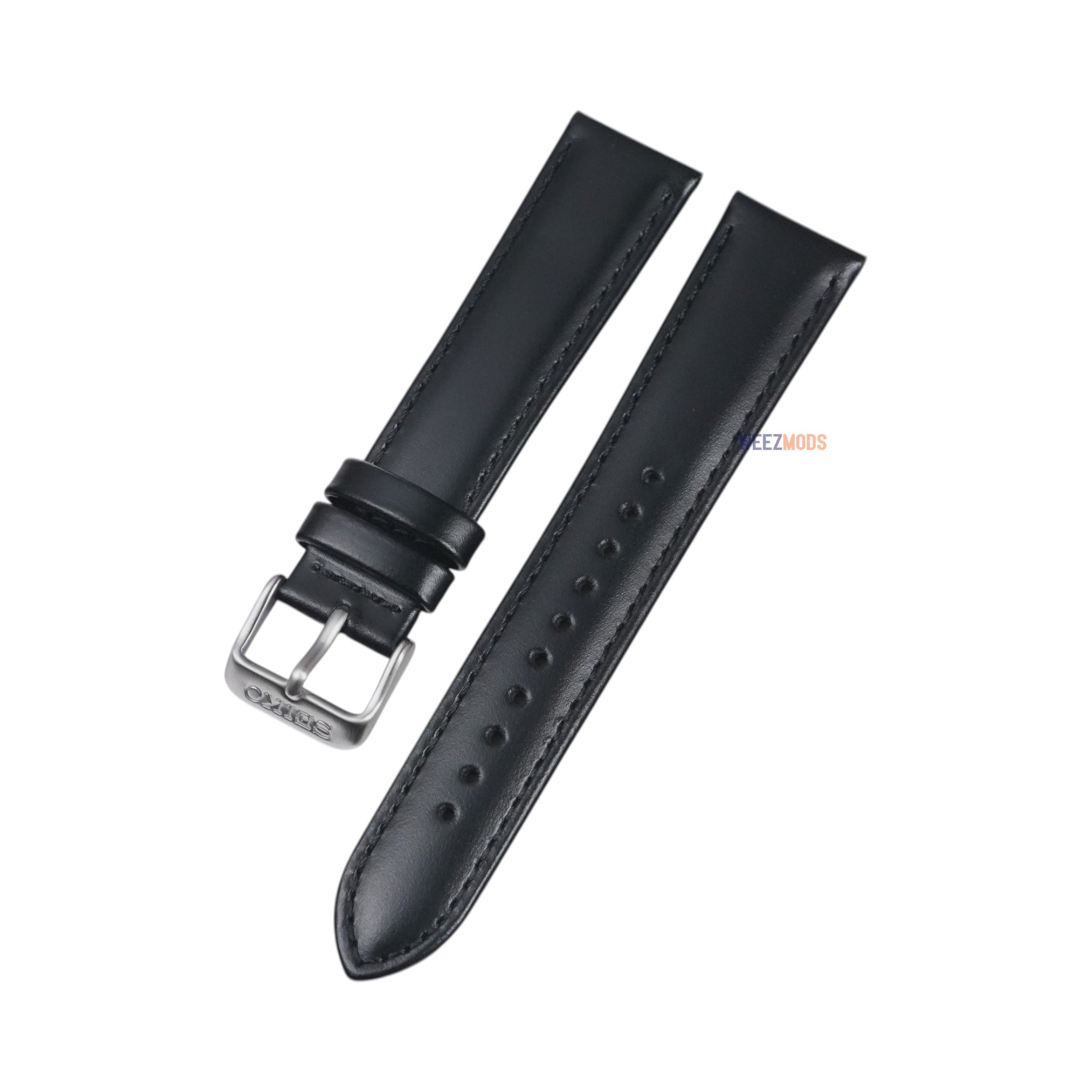 Seiko Presage: 'Cocktail' Plain Black Leather Strap