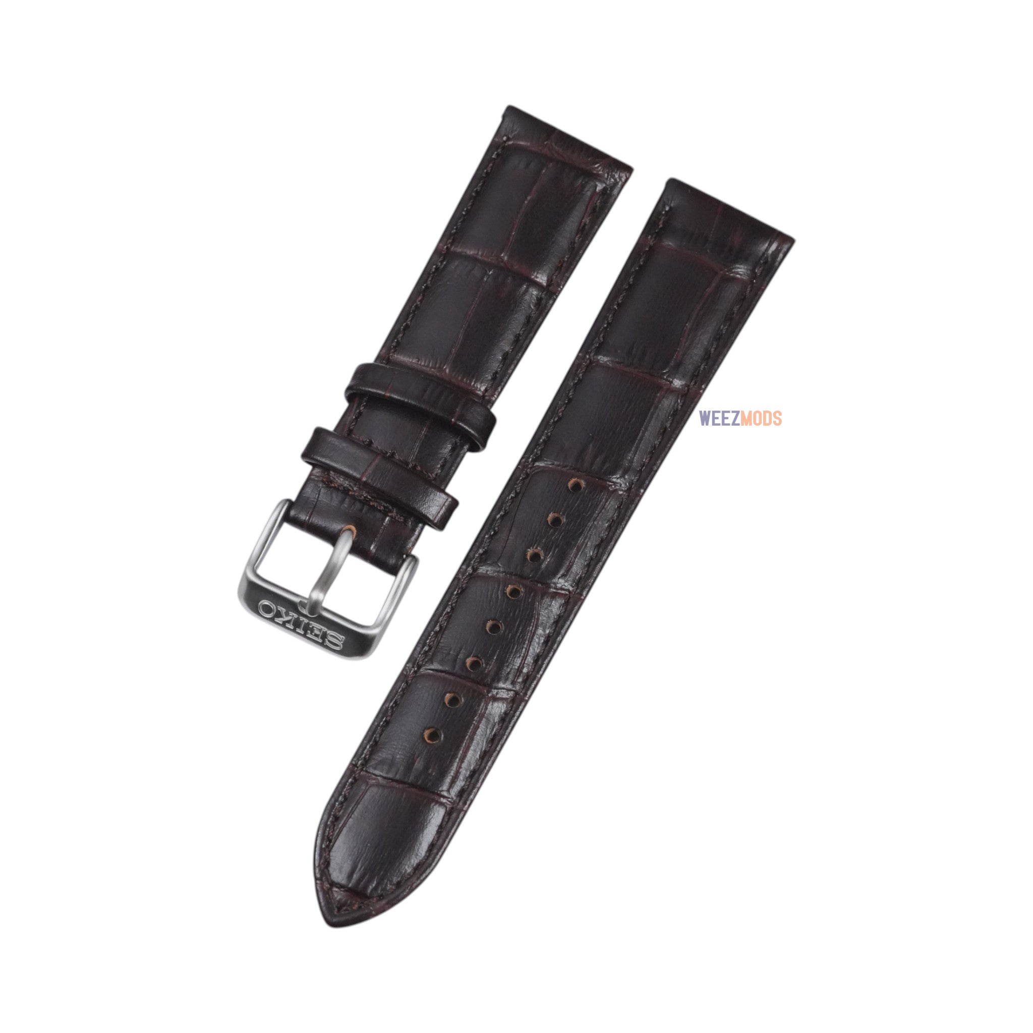 Seiko SPB121: 'Alpinist' Dark Brown Alligator Leather Strap