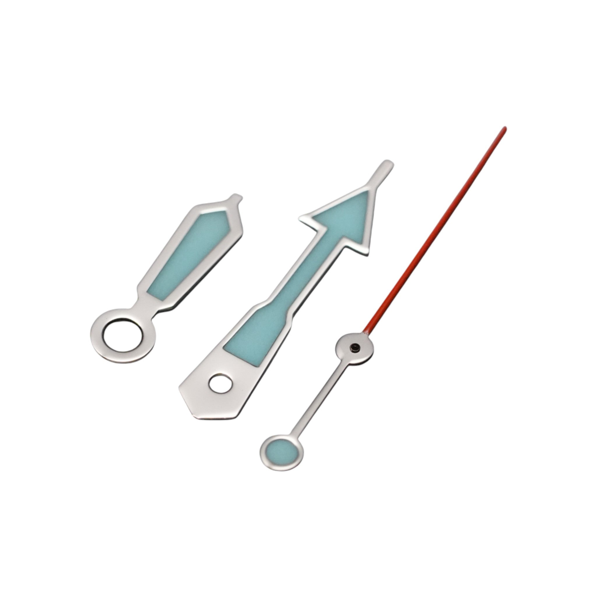 SKX: Polished Silver Hands with Orange Tip