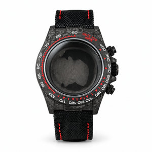 VK63 red numeral carbon case โ studio main view