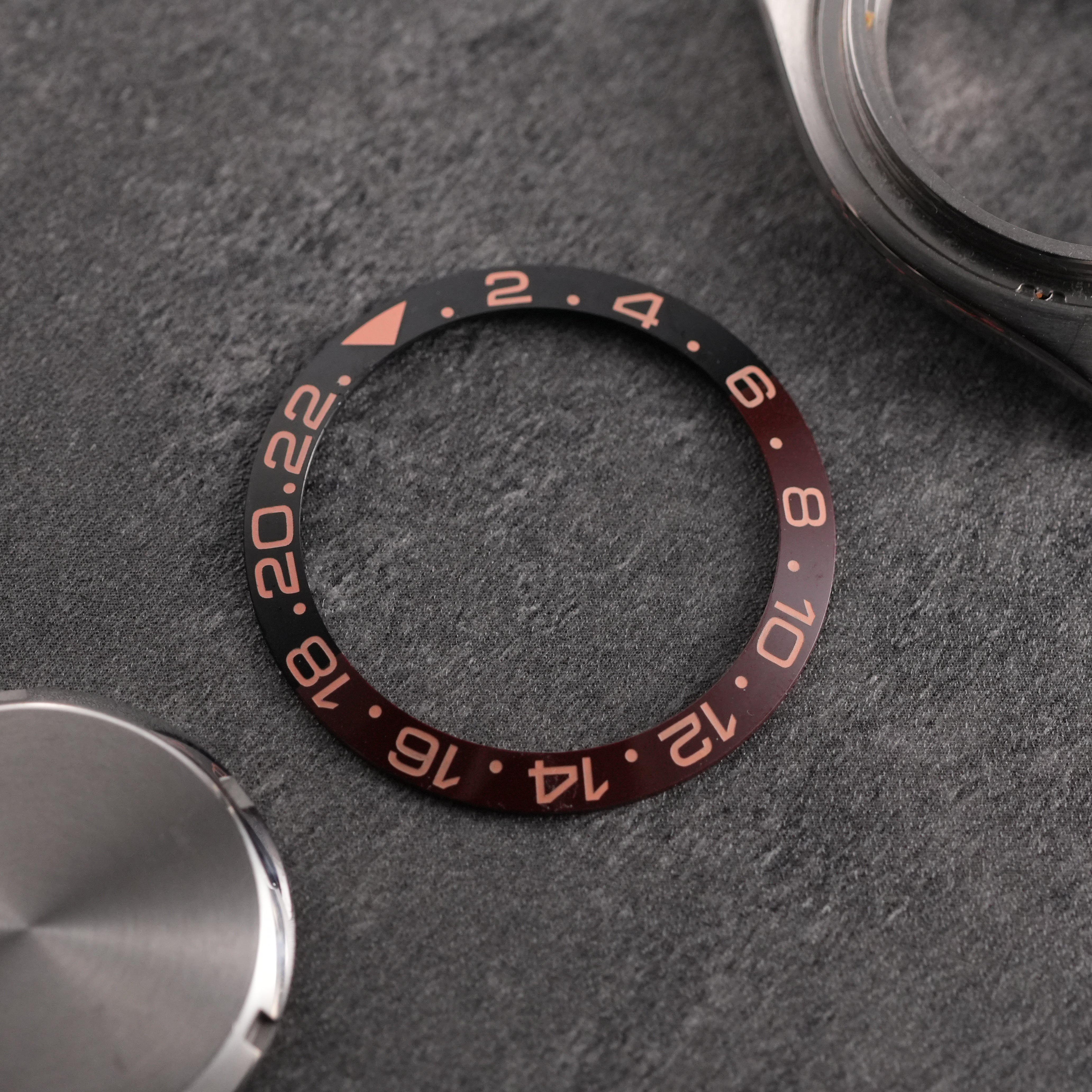 SKX007/SRPD GMT V1: Rootbeer in Rose Gold Markers