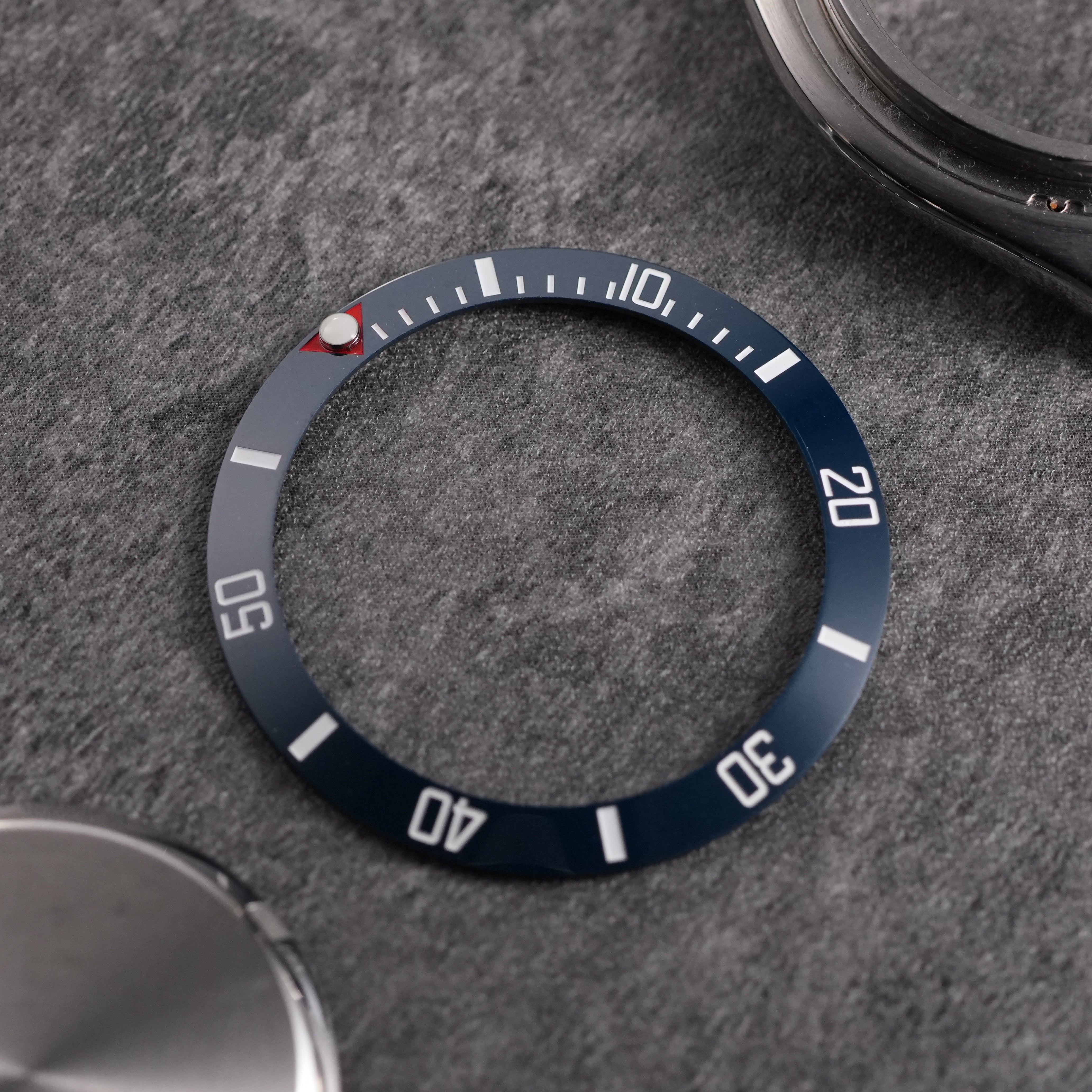 SKX007/SRPD Sub: Aegean in White Markers (Red Pip)