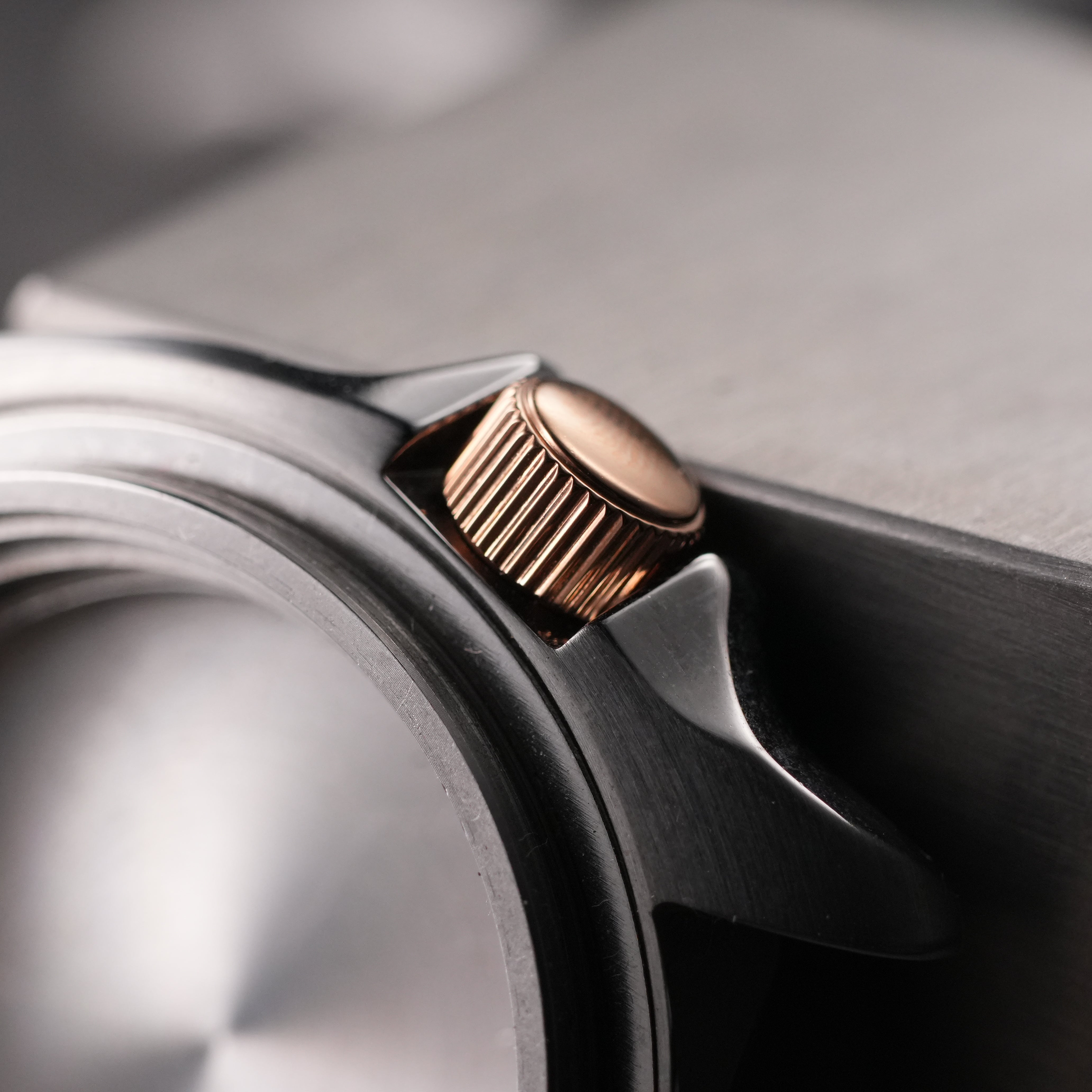 SKX007 Crown: Polished Rose Gold