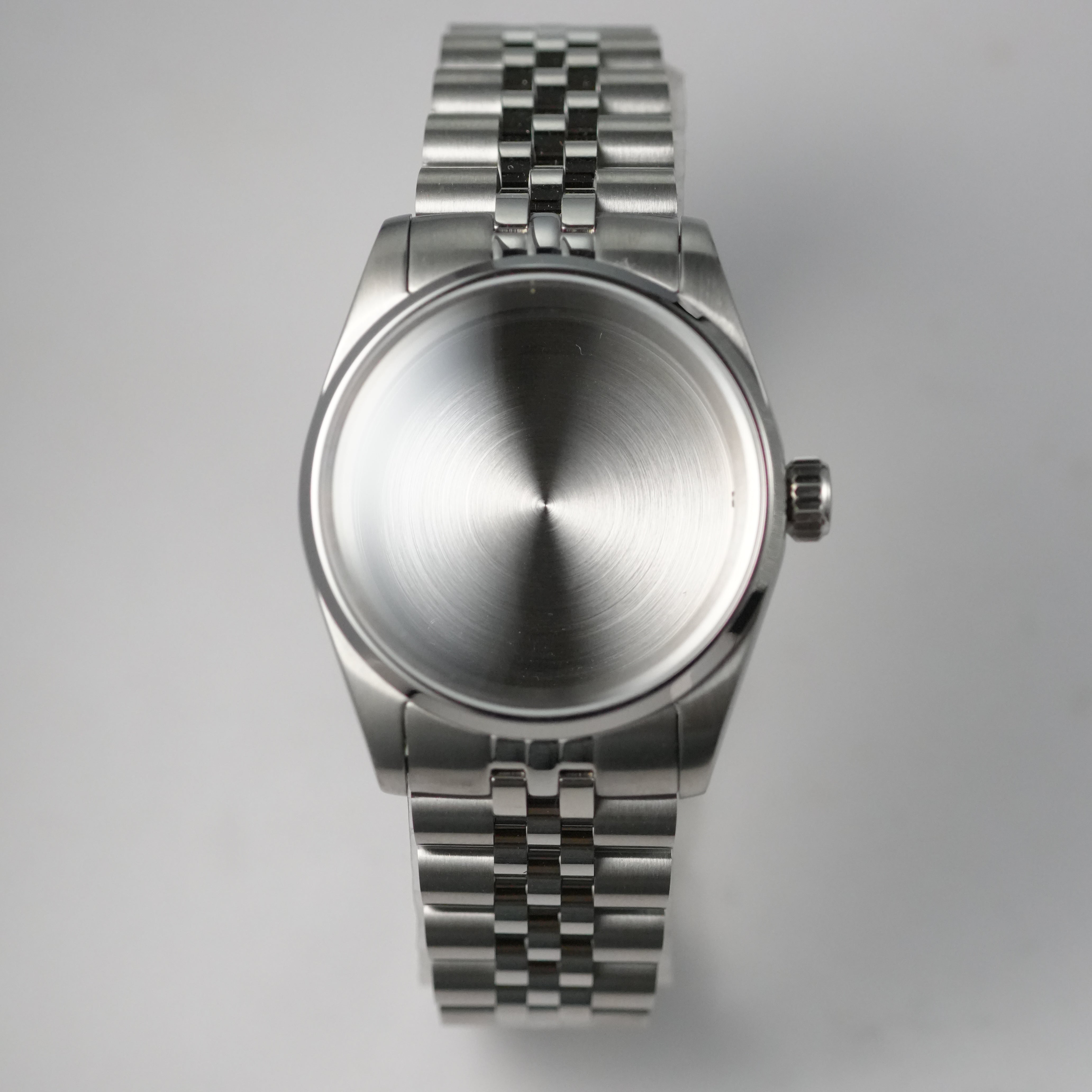 36MM Pilot: Brushed Silver Case with Dome & Jubilee Bracelet